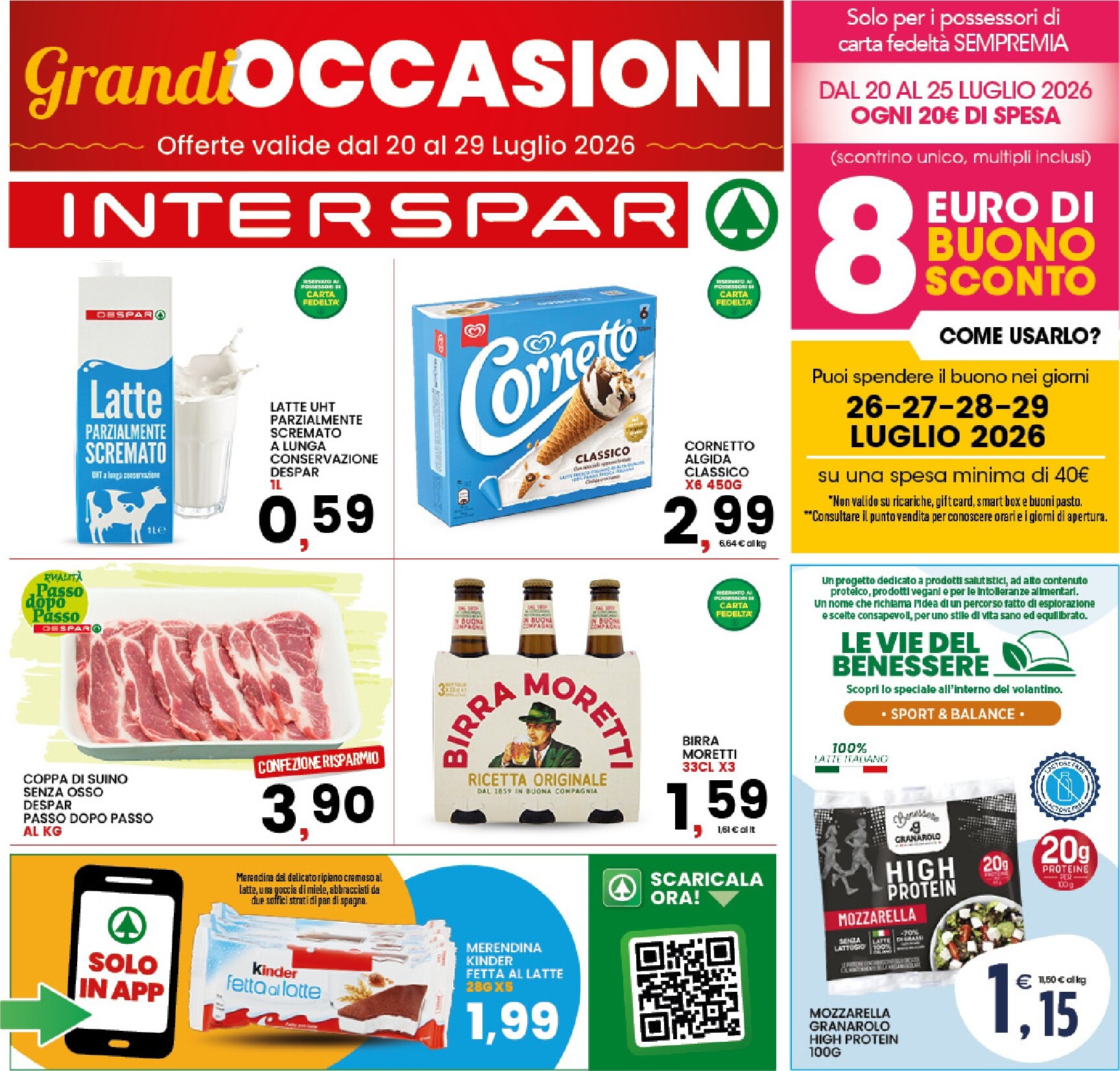 interspar - Volantino attuale di INTERSPAR valido dal lunedì 20/07/2026 al mercoledì 29/07/2026 - page: 1