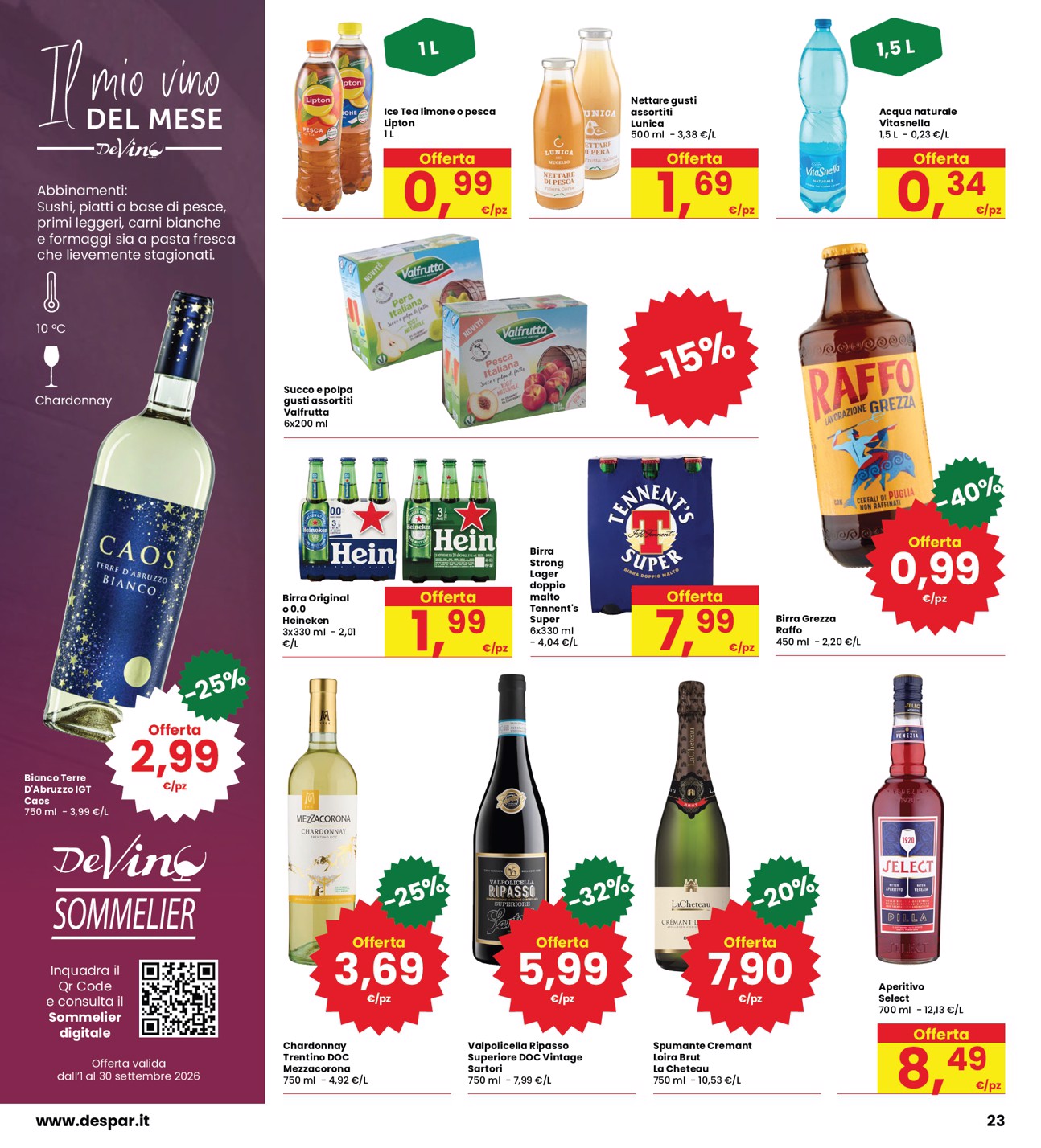 interspar - Volantino attuale di INTERSPAR valido dal venerdì 11/09/2026 al domenica 20/09/2026 - page: 23