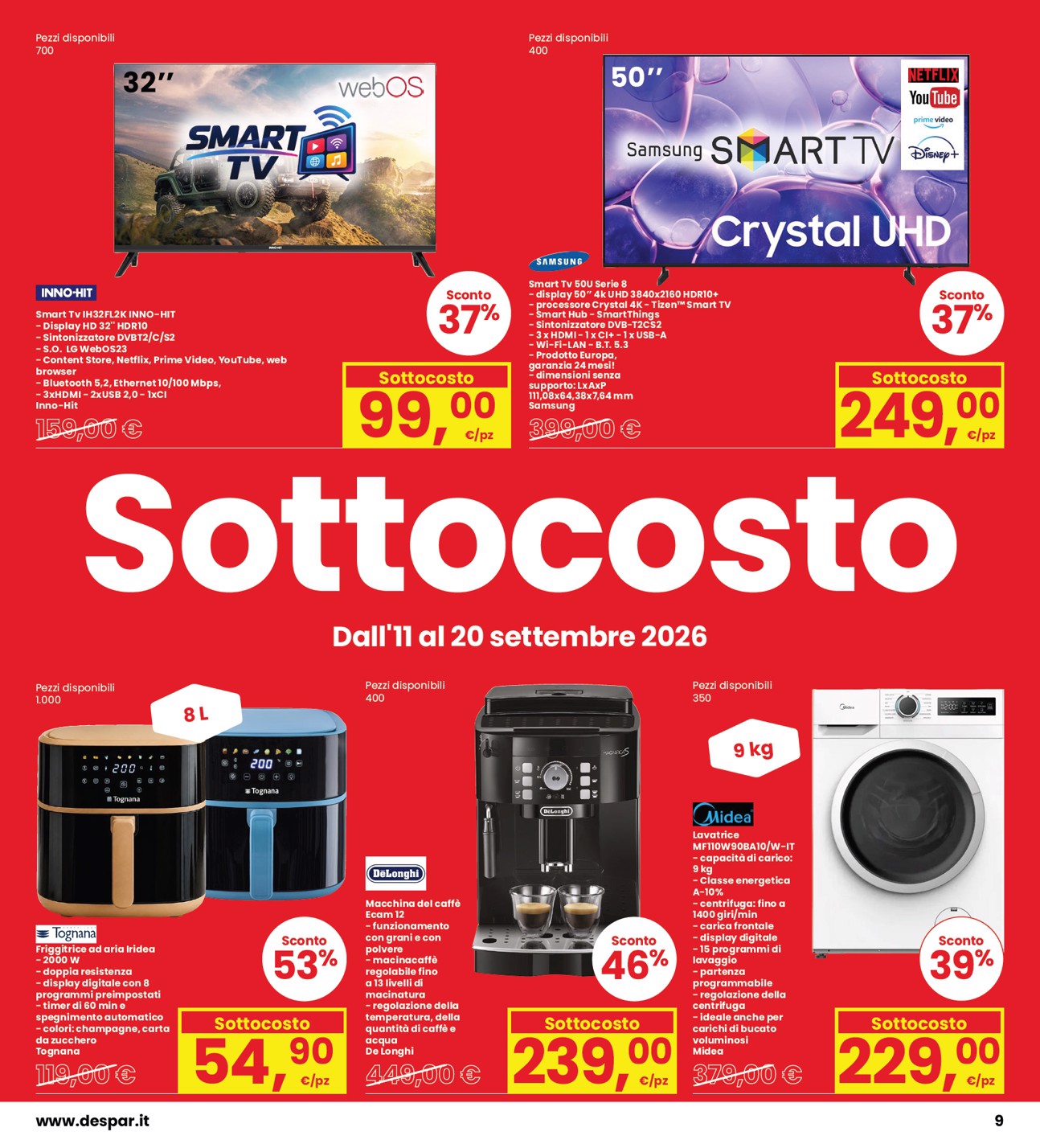 interspar - Volantino attuale di INTERSPAR valido dal venerdì 11/09/2026 al domenica 20/09/2026 - page: 9