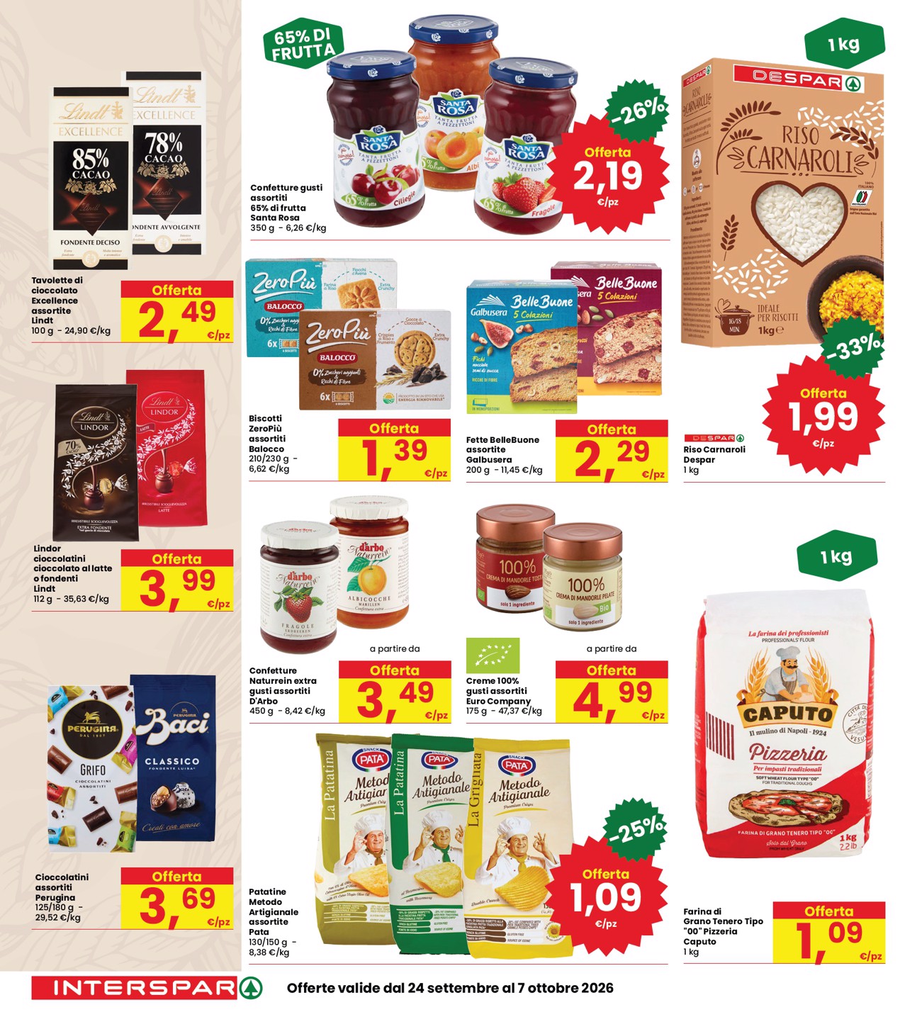 interspar - Volantino attuale di INTERSPAR valido dal giovedì 24/09/2026 al mercoledì 07/10/2026 - page: 26