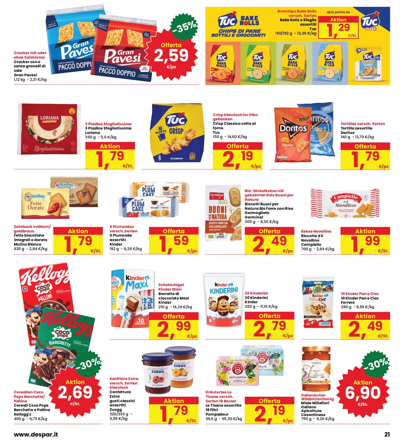 interspar - Volantino attuale di INTERSPAR valido dal giovedì 08/10/2026 al mercoledì 21/10/2026 - page: 21
