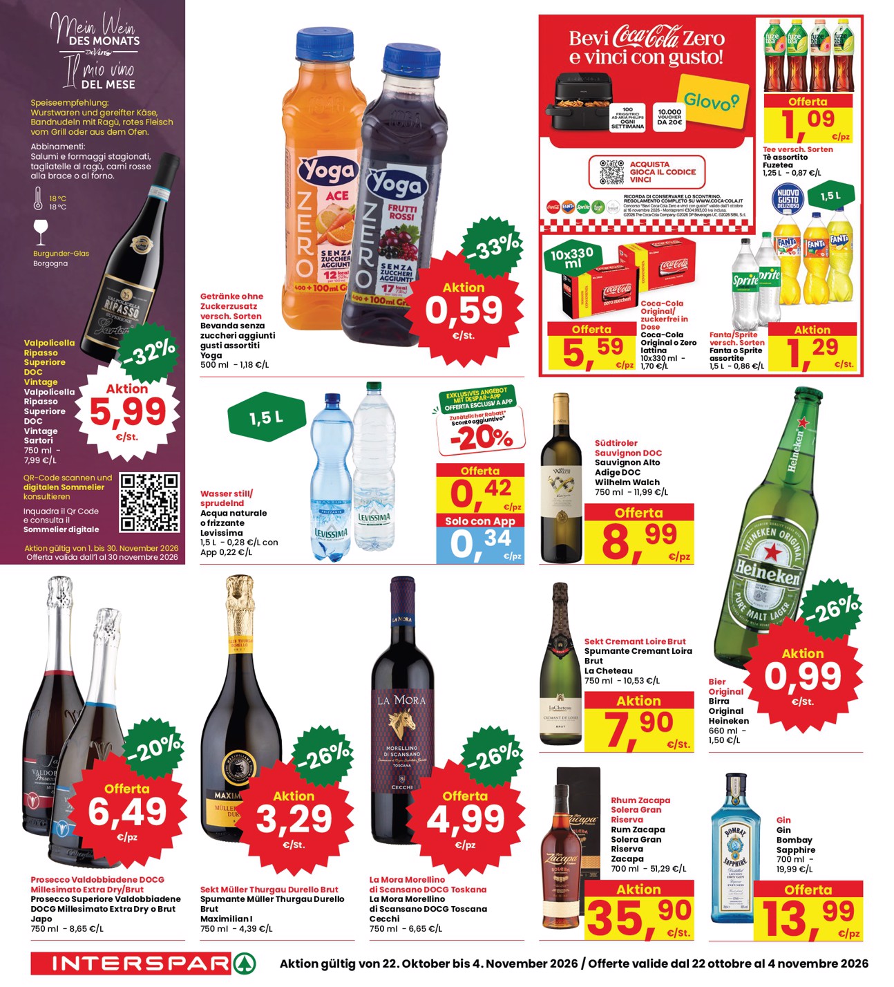interspar - Volantino attuale di INTERSPAR - Deutch valido dal giovedì 22/10/2026 al mercoledì 04/11/2026 - page: 22