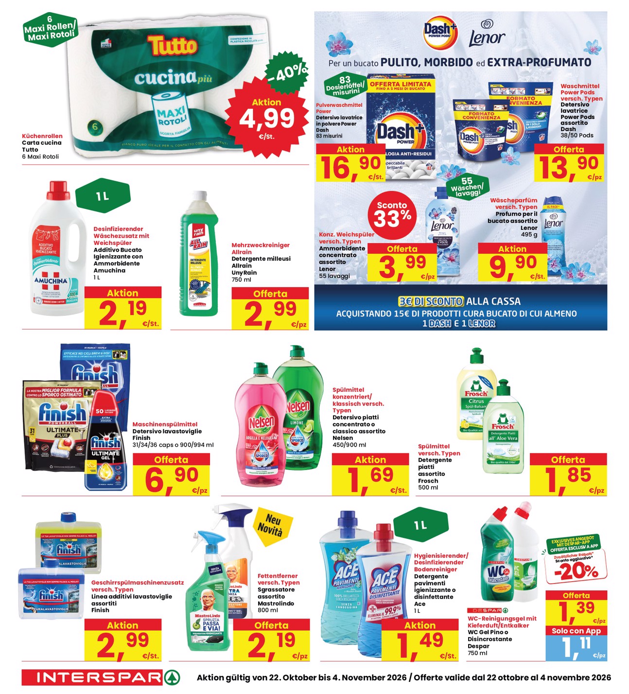 interspar - Volantino attuale di INTERSPAR - Deutch valido dal giovedì 22/10/2026 al mercoledì 04/11/2026 - page: 26