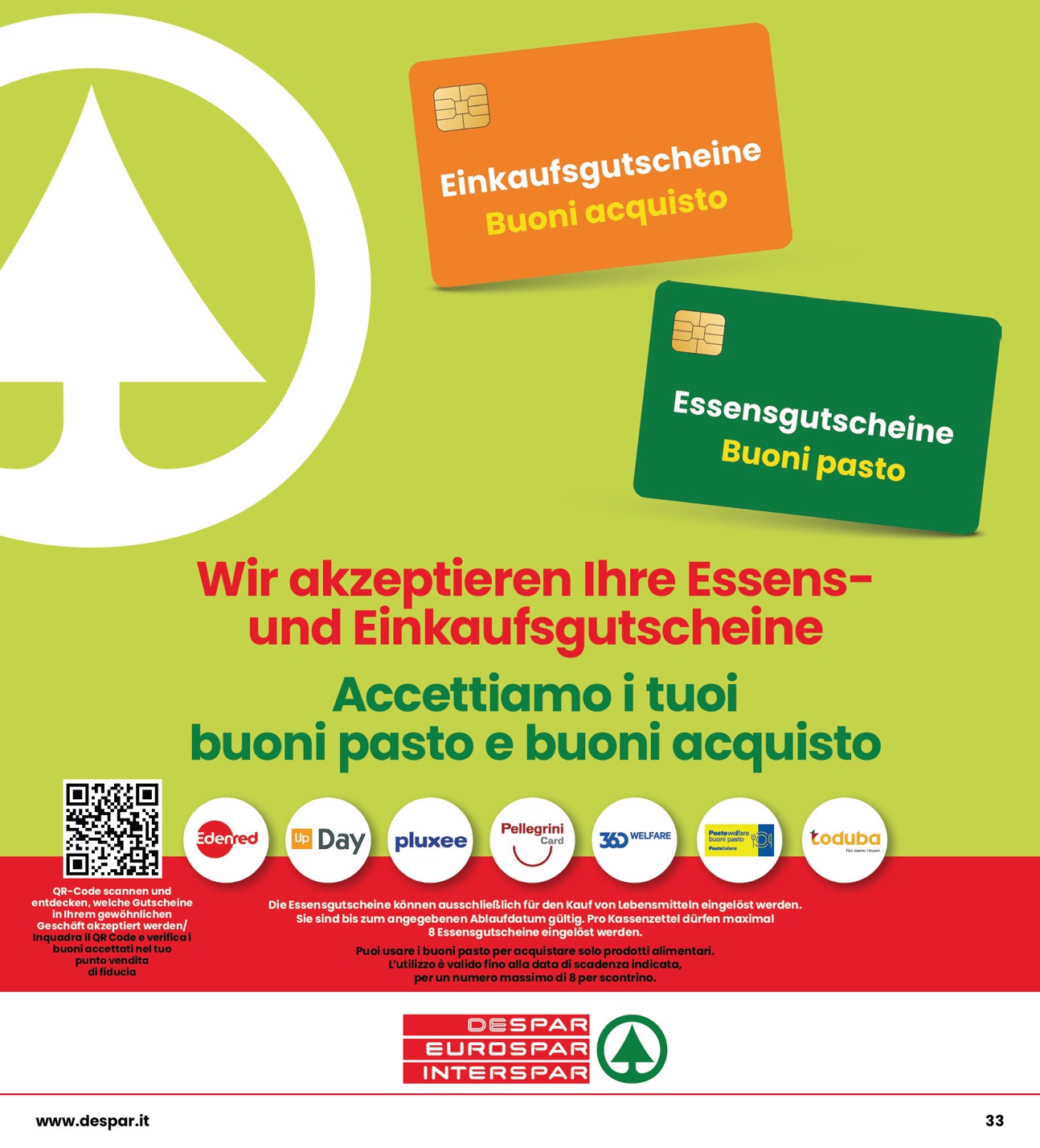 interspar - Volantino attuale di INTERSPAR - Deutch valido dal giovedì 22/10/2026 al mercoledì 04/11/2026 - page: 33