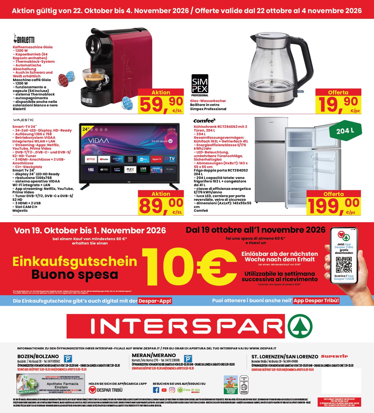 interspar - Volantino attuale di INTERSPAR - Deutch valido dal giovedì 22/10/2026 al mercoledì 04/11/2026 - page: 32