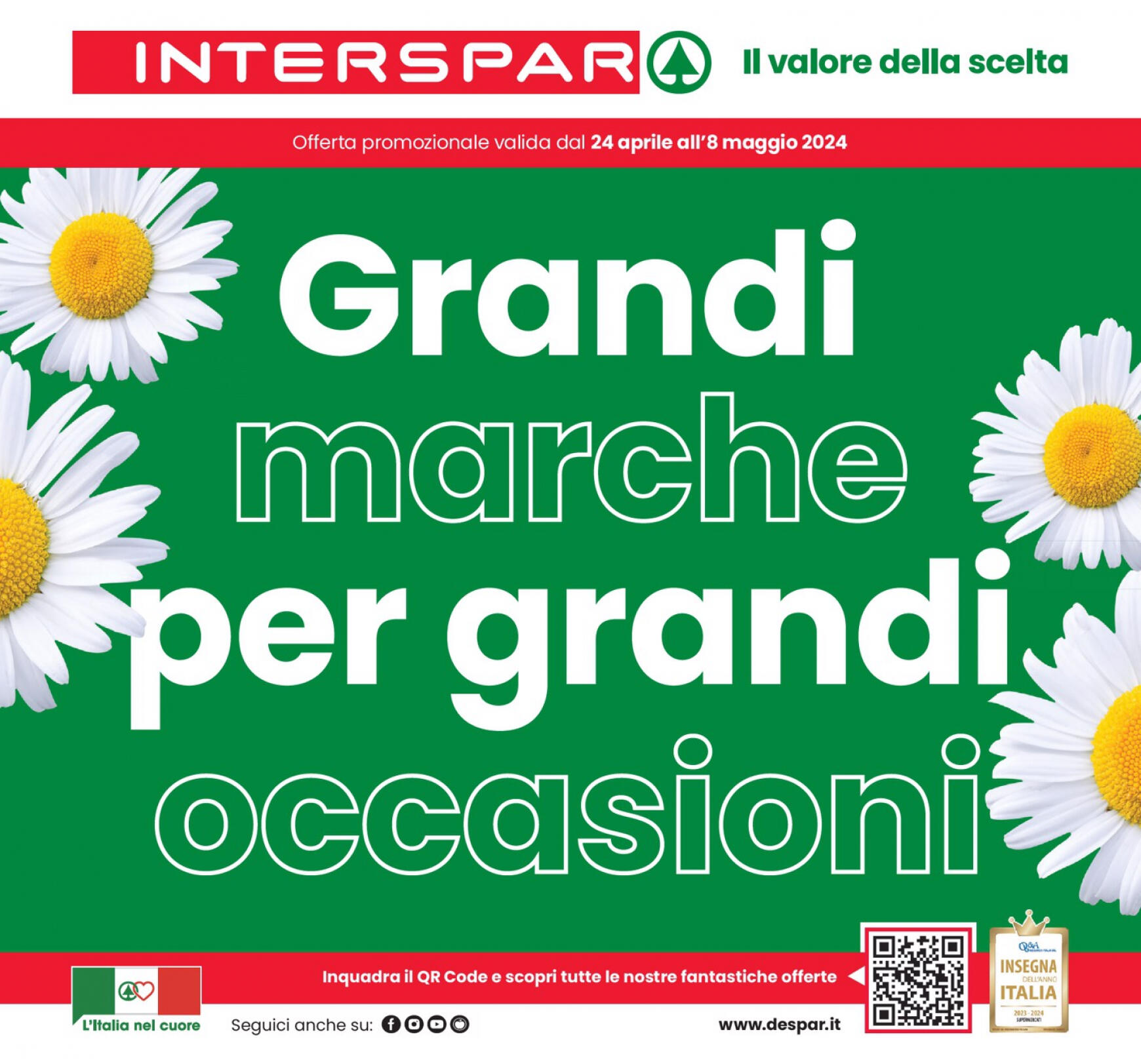 interspar - Nuovo volantino INTERSPAR - Grandi marche per grandi occasioni 24.04. - 08.05.