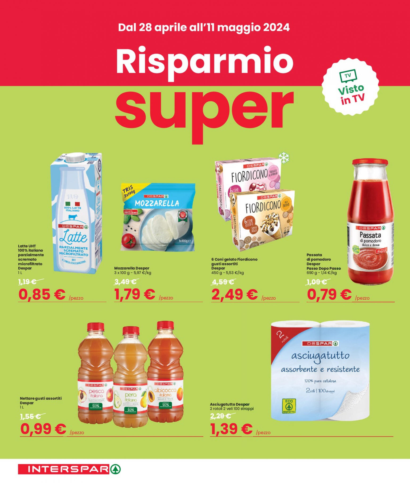 interspar - Nuovo volantino INTERSPAR - Risparmio Super 28.04. - 11.05. - page: 1