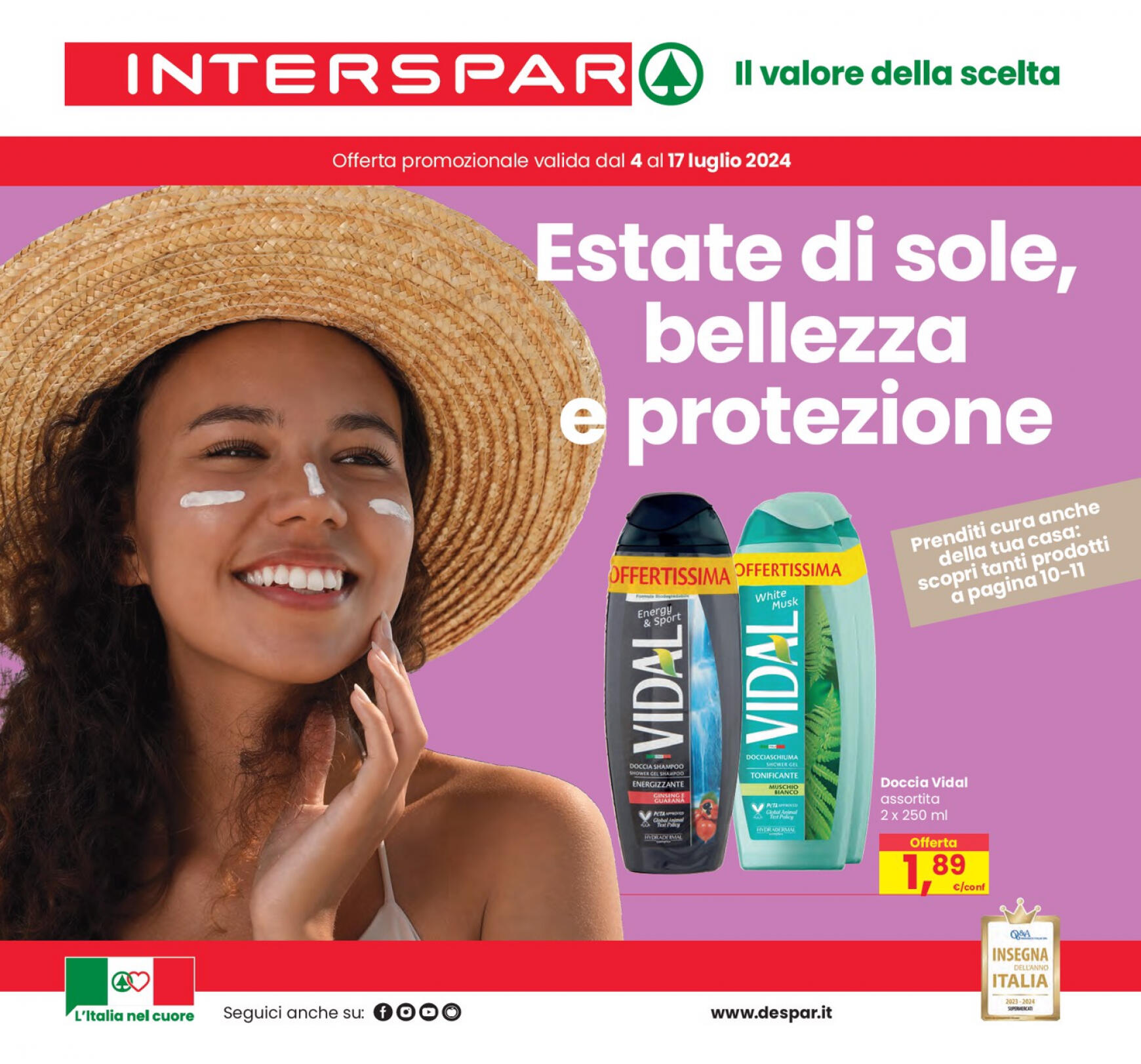 interspar - Nuovo volantino INTERSPAR - Estate di sole, bellezza e protezione 04.07. - 17.07. - page: 1