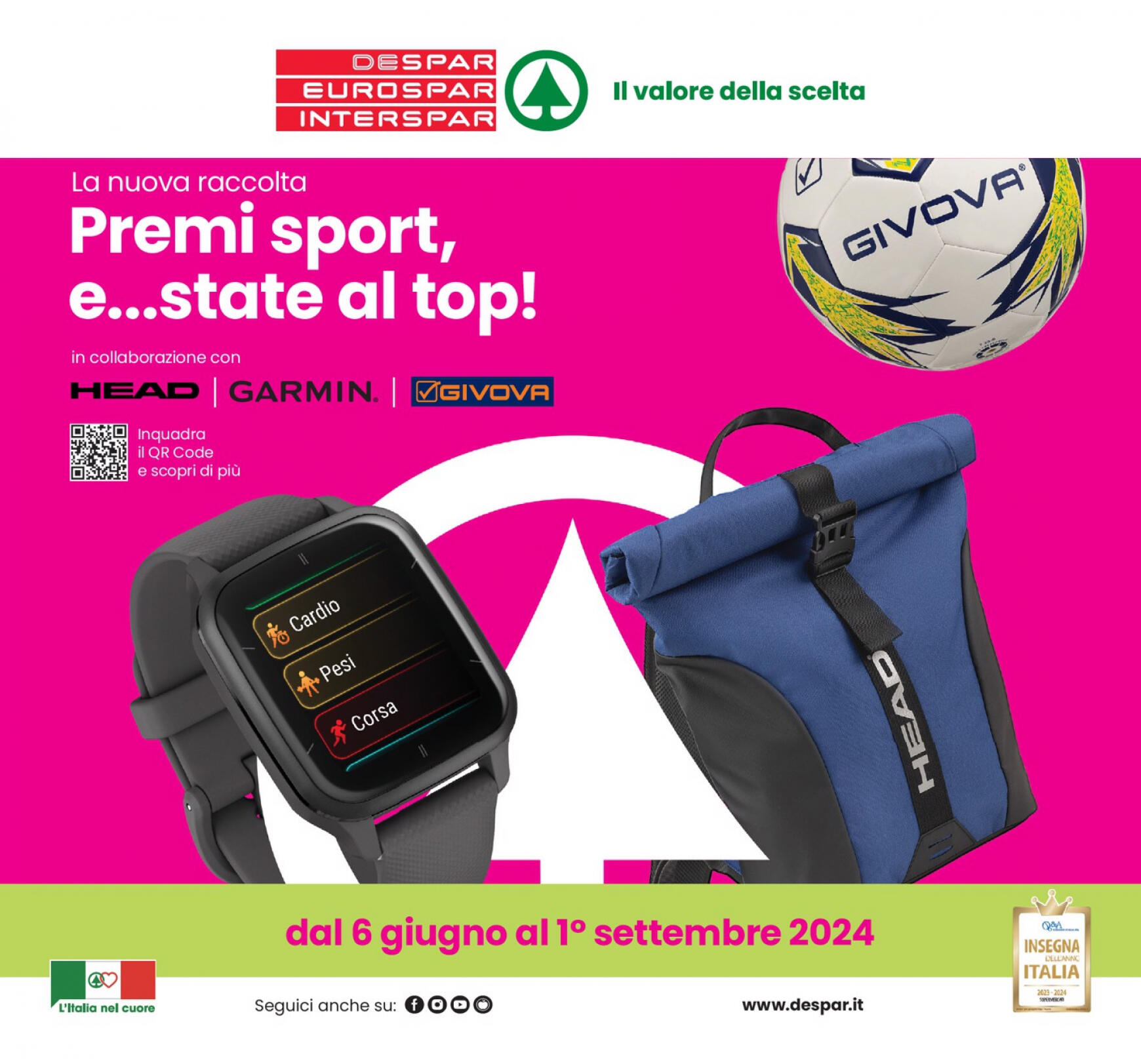 interspar - Nuovo volantino INTERSPAR - Sponsor Premi Sport 06.06. - 01.09. - page: 1