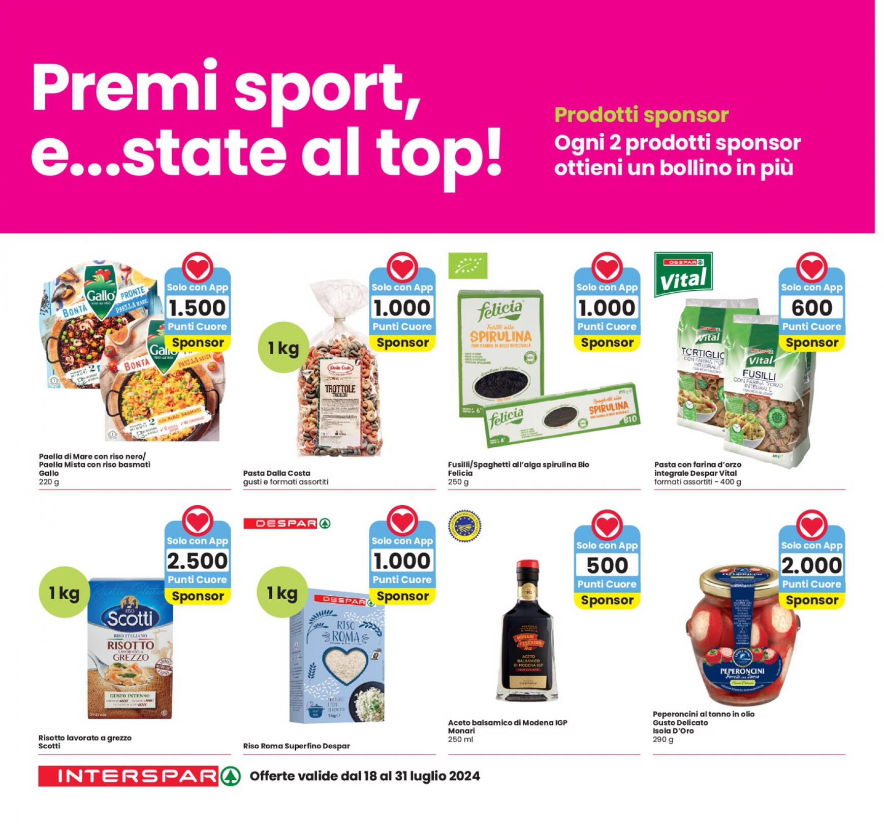 interspar - Nuovo volantino INTERSPAR - Sponsor Premi Sport 06.06. - 01.09. - page: 8