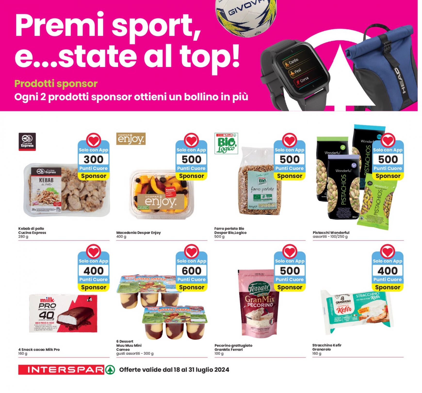 interspar - Nuovo volantino INTERSPAR - Sponsor Premi Sport 06.06. - 01.09. - page: 4