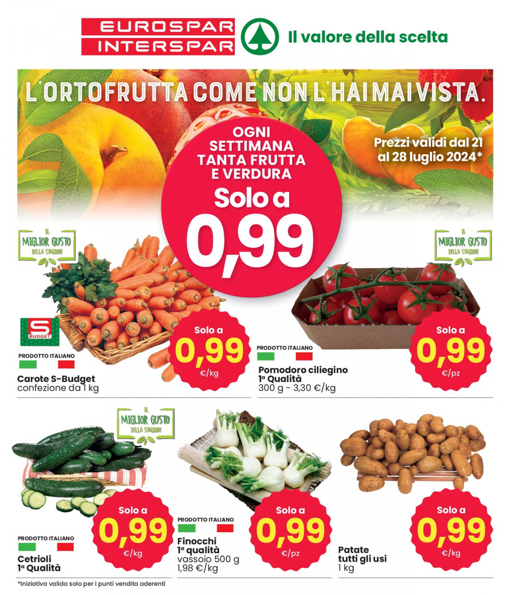 interspar - Nuovo volantino INTERSPAR - L'ortofrutta Come Noh L'hai Mai Vista 21.07. - 28.07. - page: 5