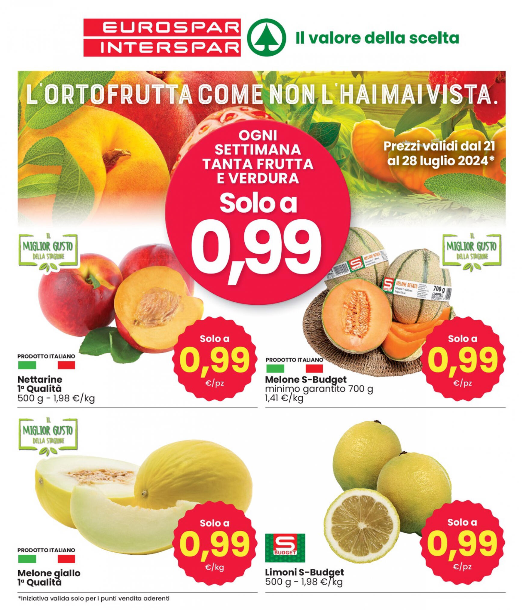 interspar - Nuovo volantino INTERSPAR - L'ortofrutta Come Noh L'hai Mai Vista 21.07. - 28.07. - page: 2