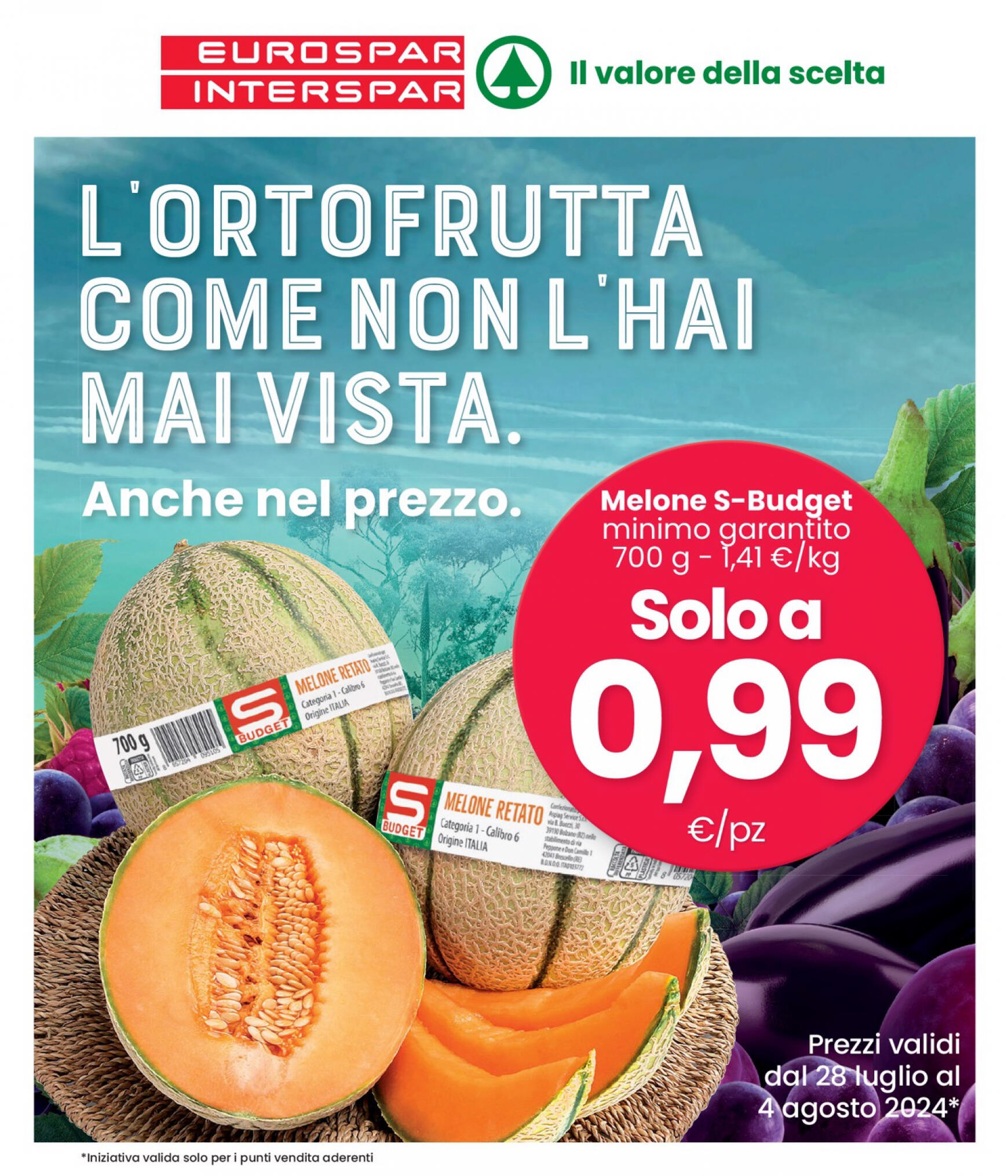 interspar - Nuovo volantino INTERSPAR 28.07. - 04.08. - page: 1