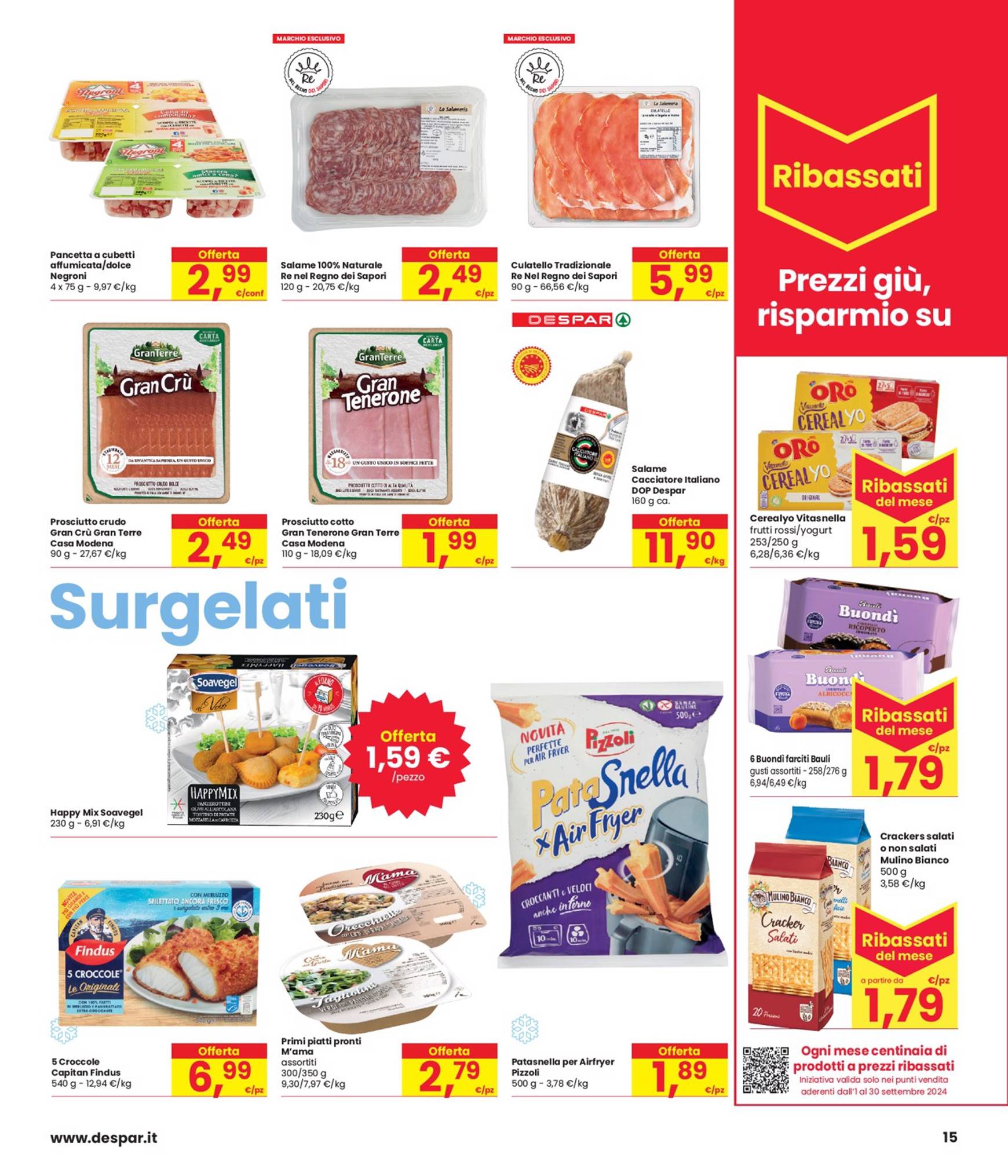 interspar - Nuovo volantino INTERSPAR - Sconti del 20-30-40% 29.08. - 11.09. - page: 15