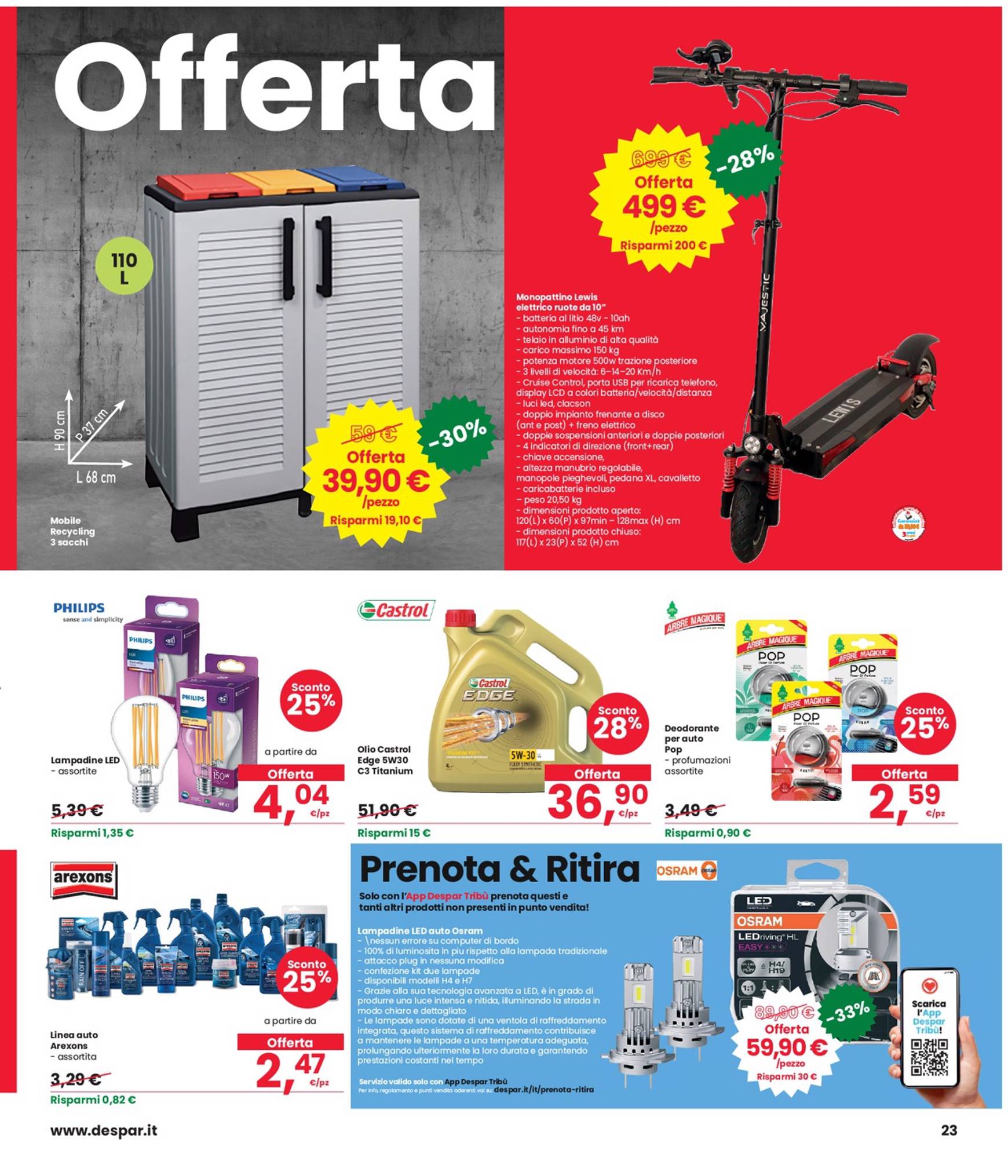 interspar - Nuovo volantino INTERSPAR - Sconti del 20-30-40% 29.08. - 11.09. - page: 23