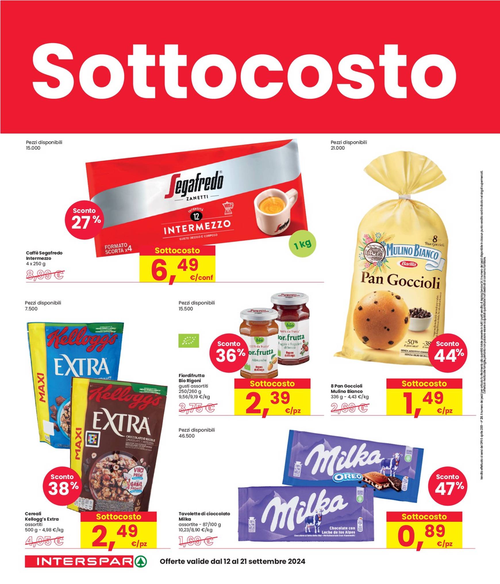 interspar - Nuovo volantino INTERSPAR - Sottocosto 12.09. - 21.09. - page: 8