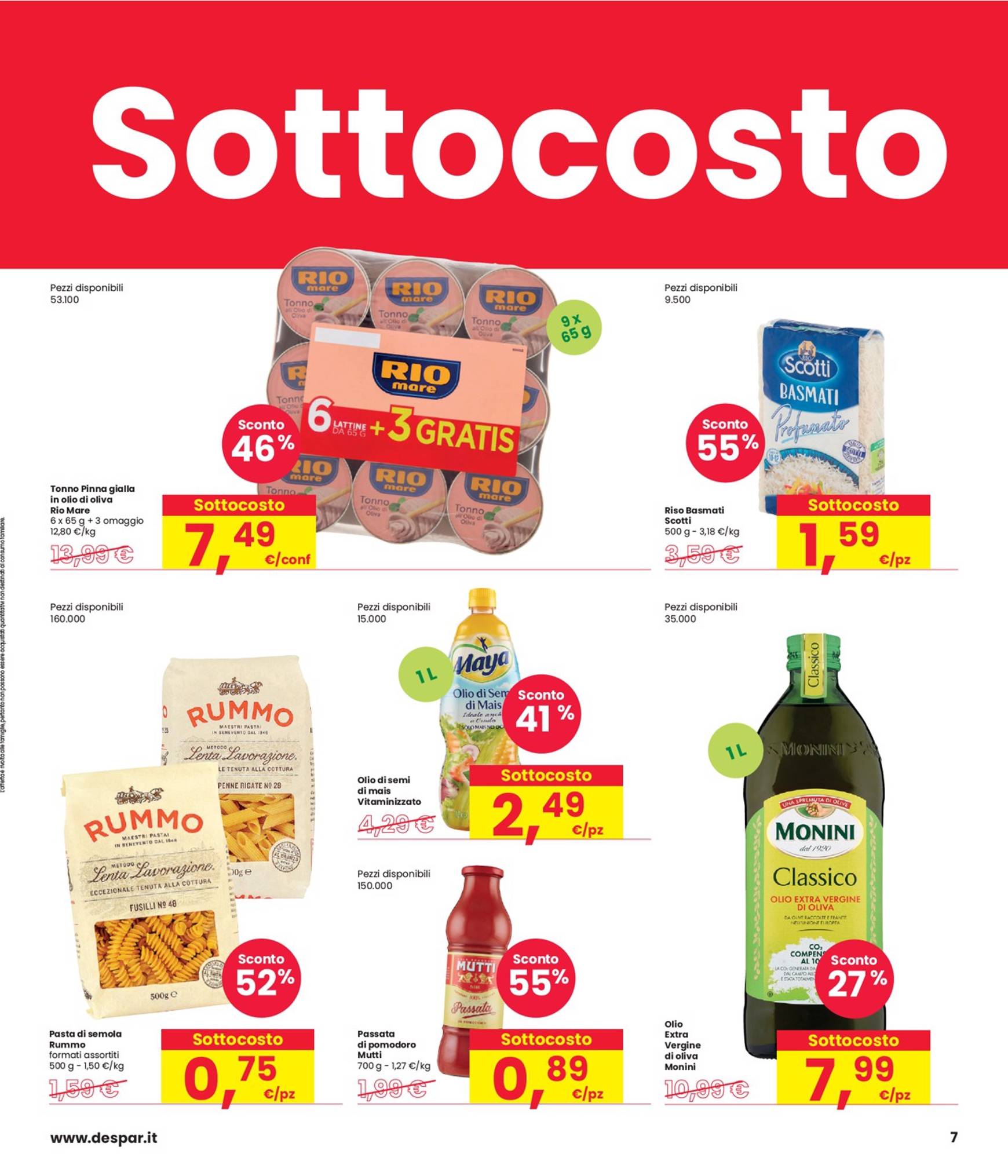 interspar - Nuovo volantino INTERSPAR - Sottocosto 12.09. - 21.09. - page: 7