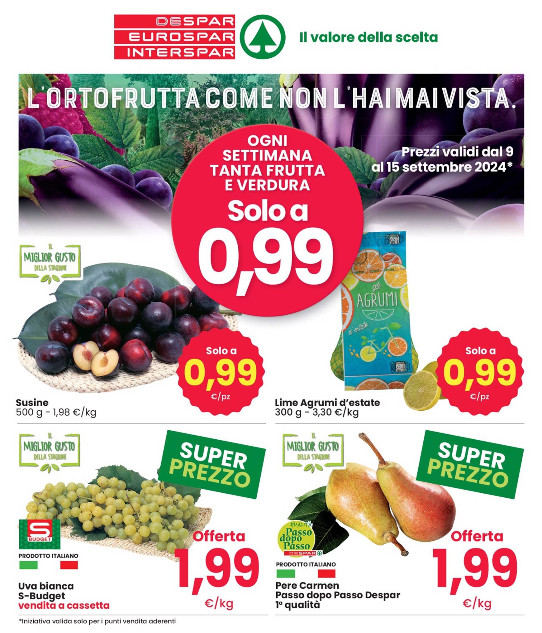 interspar - Nuovo volantino INTERSPAR - L’ortofrutta come non l'hai mai vista 09.09. - 15.09. - page: 2