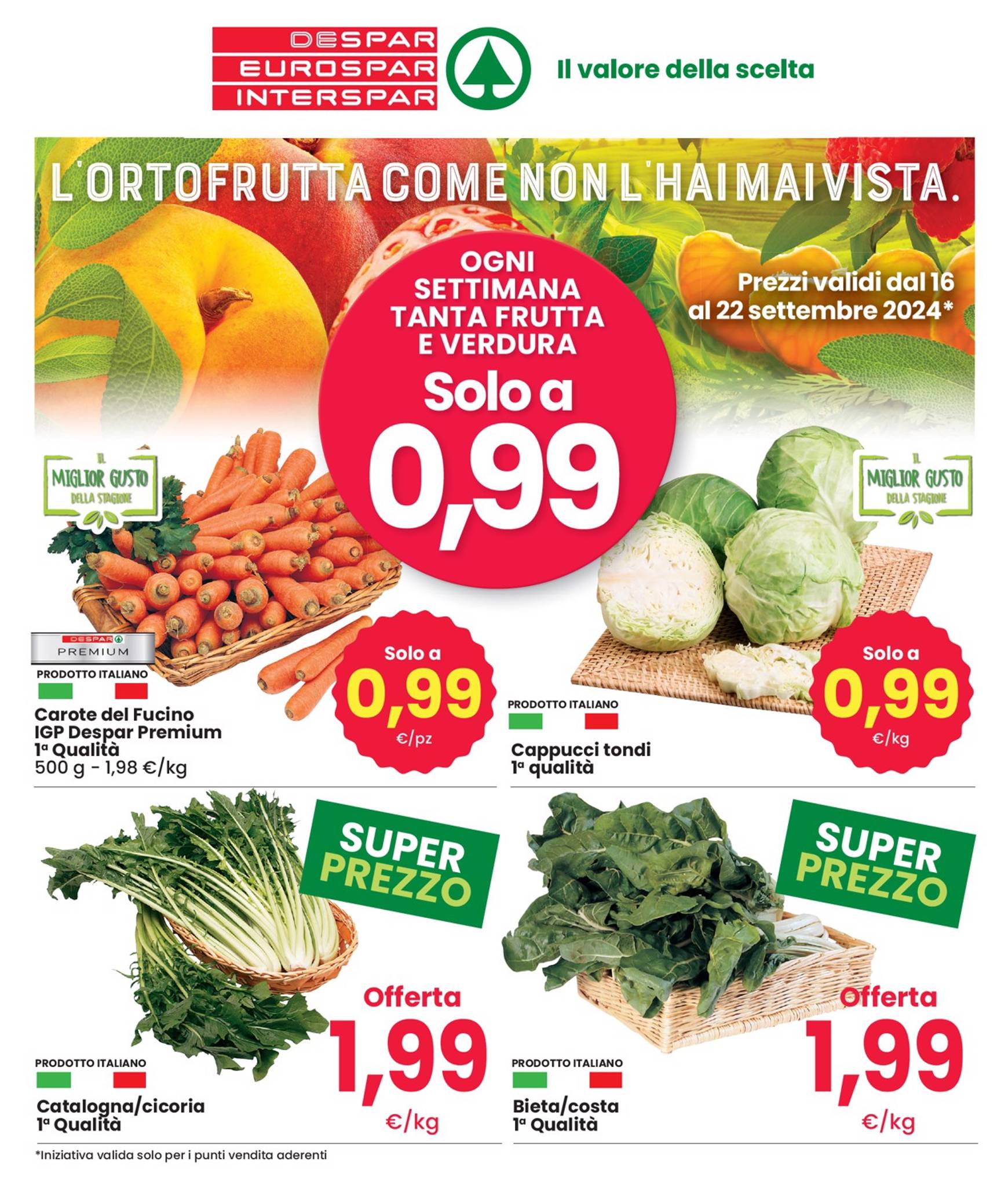 interspar - Nuovo volantino INTERSPAR - L'ortofrutta Come Noh L'hai Mai Vista 16.09. - 22.09. - page: 3