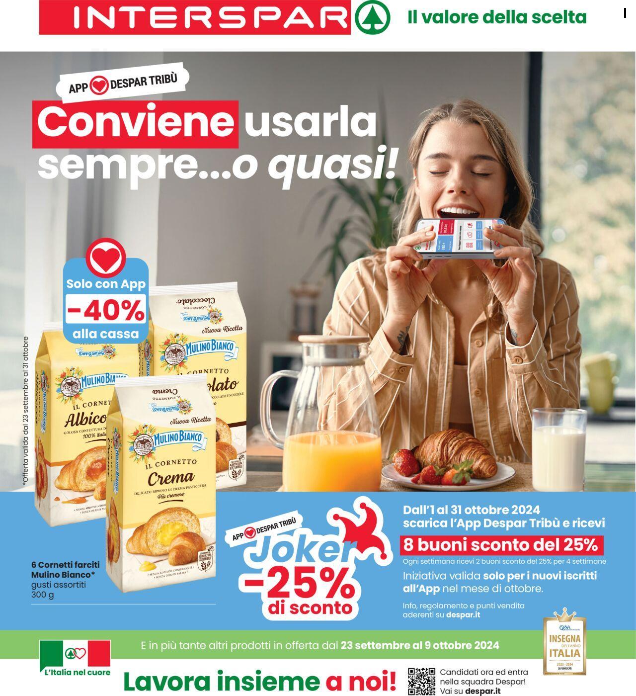 interspar - Interspar volantino 23/09/2024 - 09/10/2024