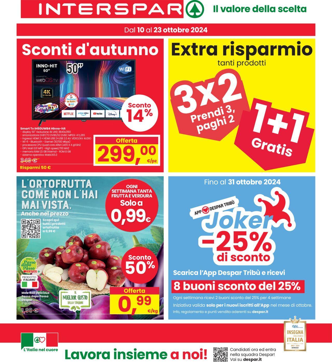 interspar - Interspar volantino 10/10/2024 - 23/10/2024 - page: 1