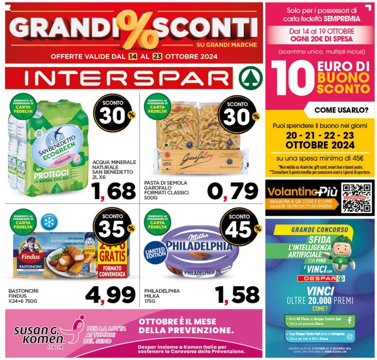 interspar - Interspar volantino 14/10/2024 - 23/10/2024