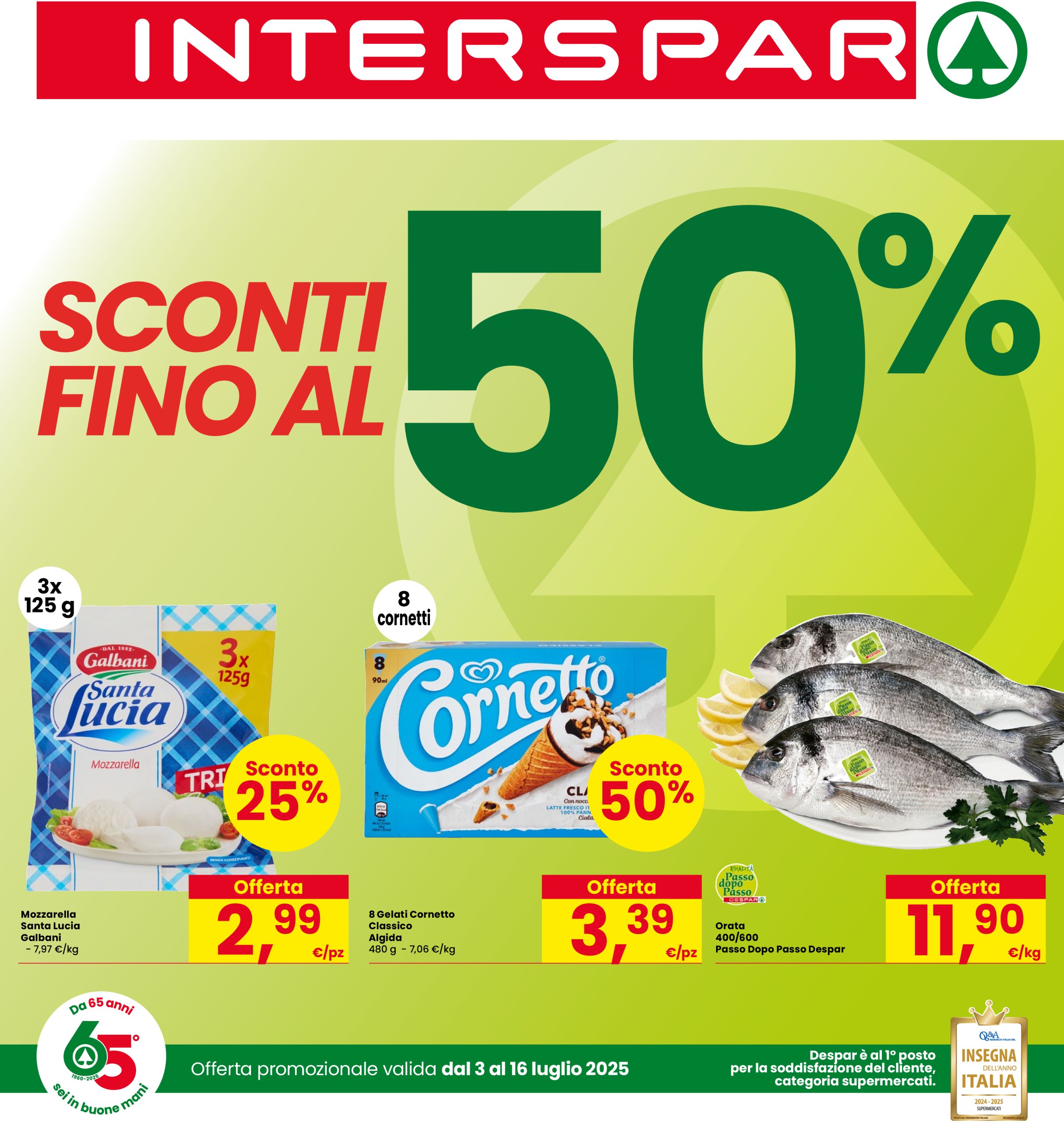 interspar - Volantino INTERSPAR valido dal 03/07 al 16/07