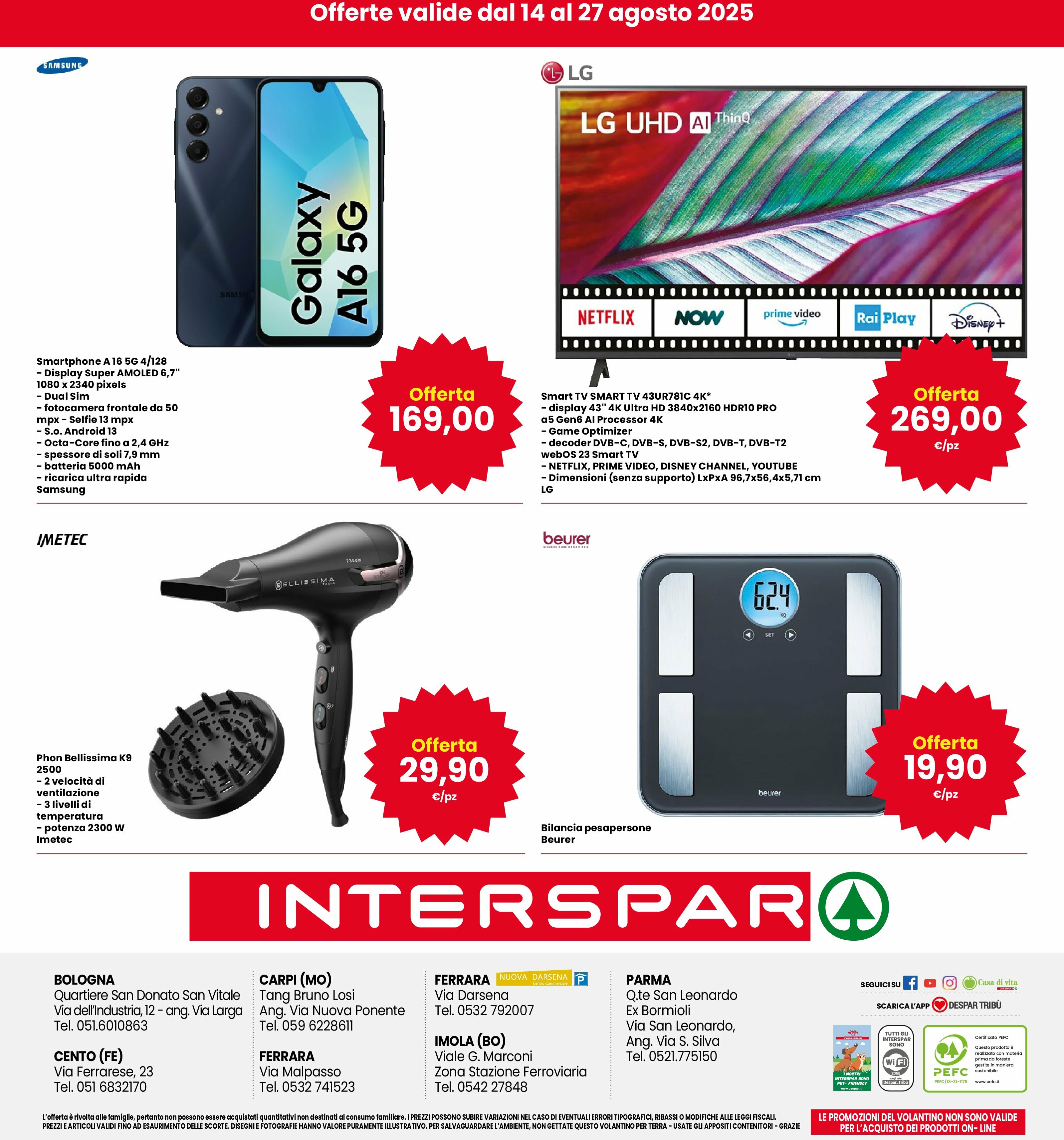 interspar - Volantino INTERSPAR valido dal 14/08 al 27/08 - page: 32 interspar - Volantino INTERSPAR valido dal 14/08 al 27/08 - page: 32