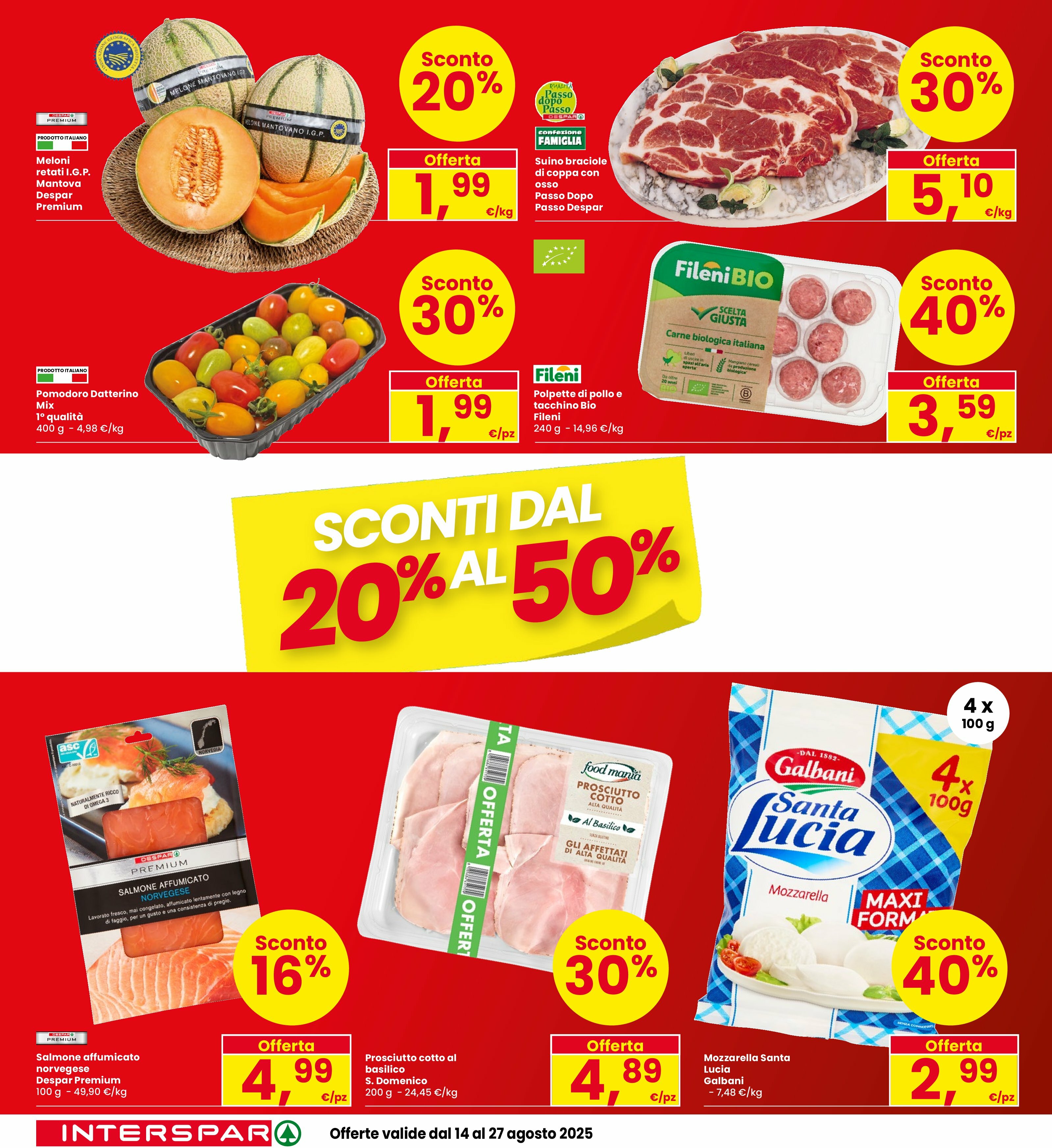 interspar - Volantino INTERSPAR valido dal 14/08 al 27/08 - page: 2 interspar - Volantino INTERSPAR valido dal 14/08 al 27/08 - page: 2