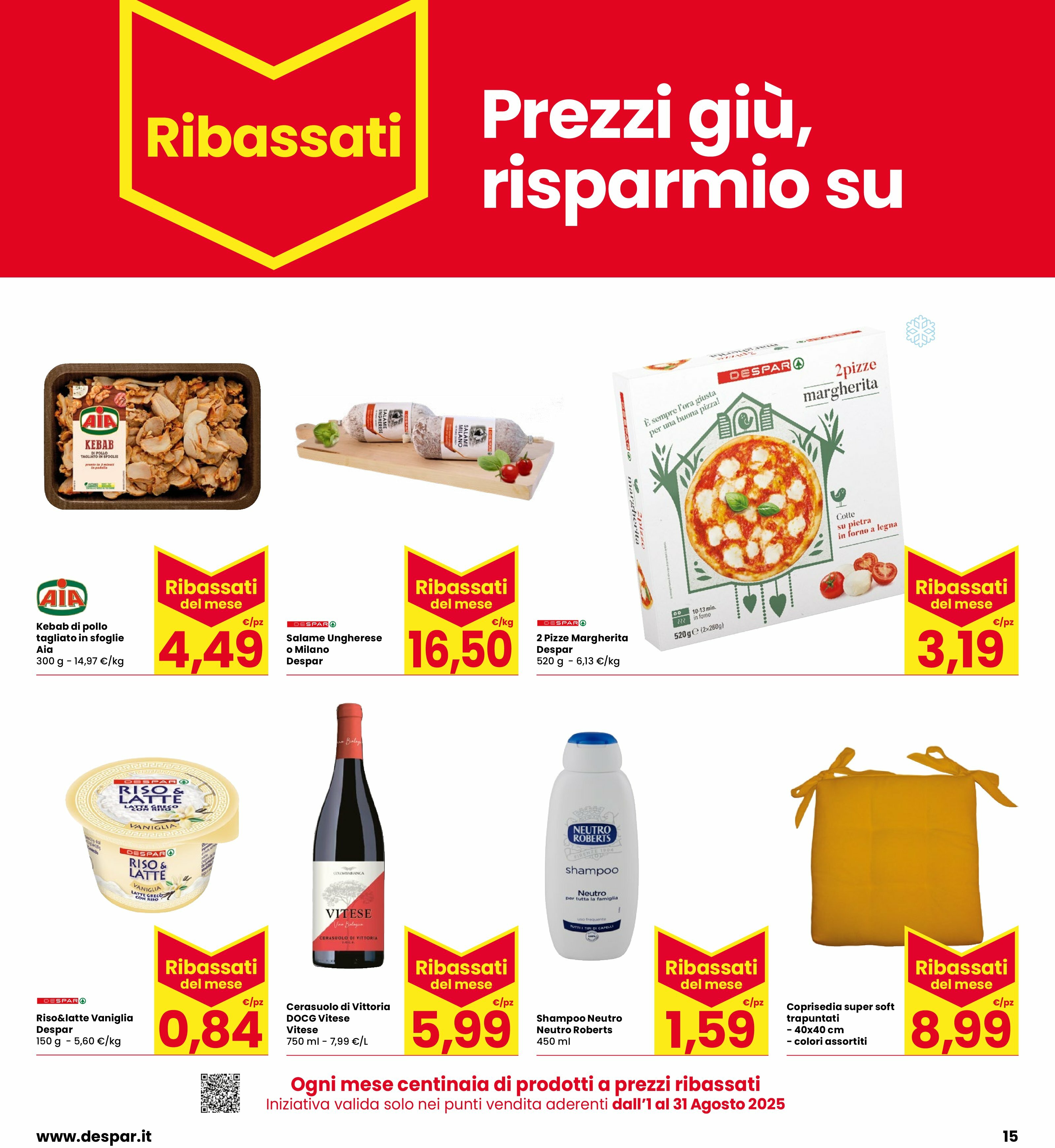 interspar - Volantino INTERSPAR valido dal 14/08 al 27/08 - page: 15 interspar - Volantino INTERSPAR valido dal 14/08 al 27/08 - page: 15