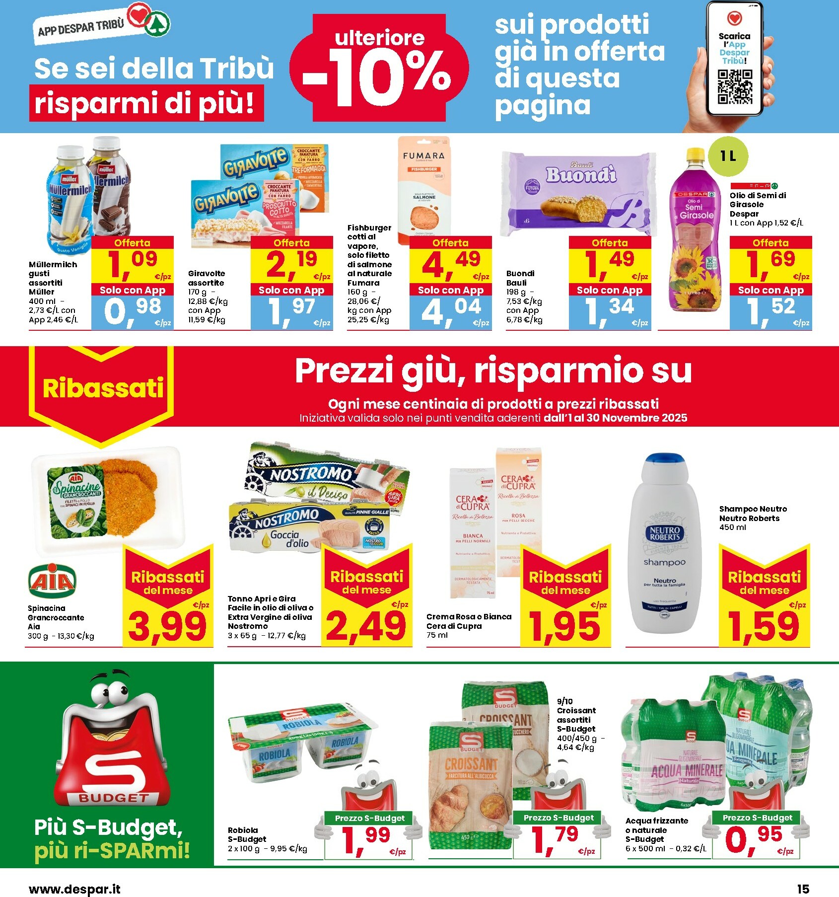 interspar - Volantino INTERSPAR valido dal 20/11 al 04/12 - page: 15