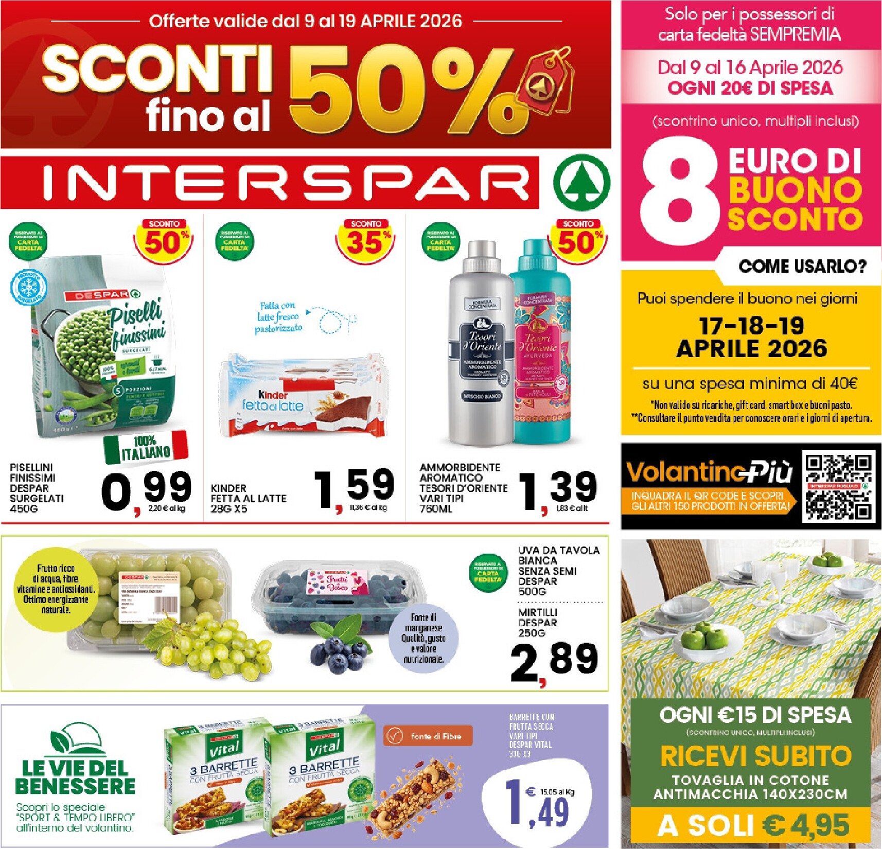 interspar - Volantino attuale di INTERSPAR - Basilicata, Puglia valido dal giovedì 09/04/2026 al domenica 19/04/2026