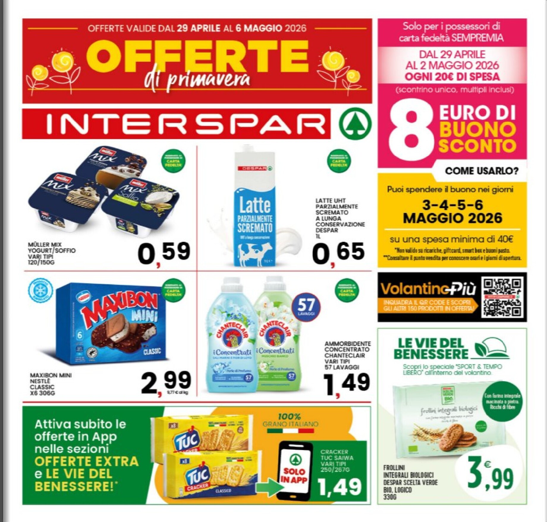 interspar - Volantino attuale di INTERSPAR valido dal mercoledì 29/04/2026 al mercoledì 06/05/2026 - page: 1