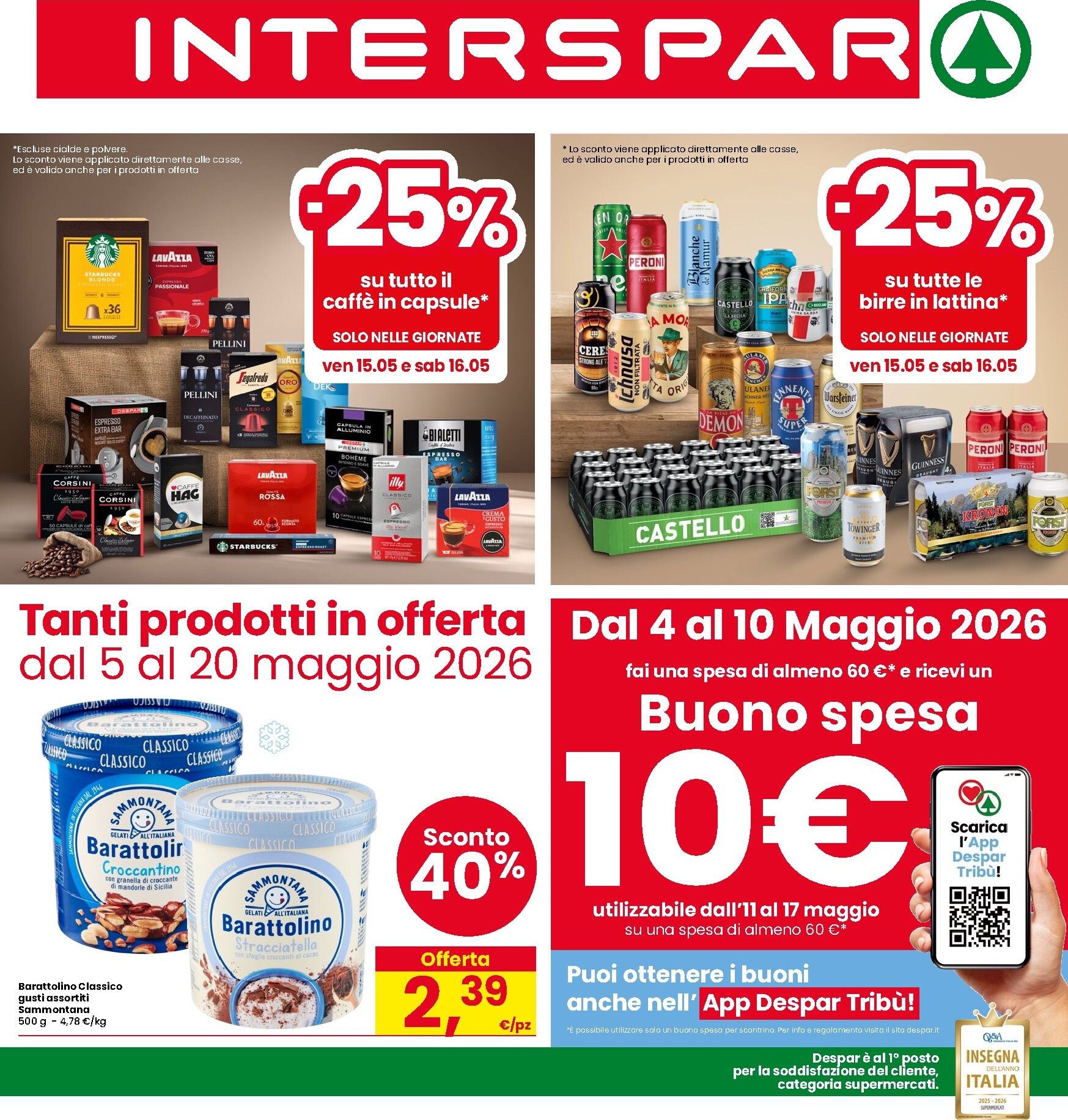 interspar - Volantino attuale di INTERSPAR valido dal martedì 05/05/2026 al mercoledì 20/05/2026