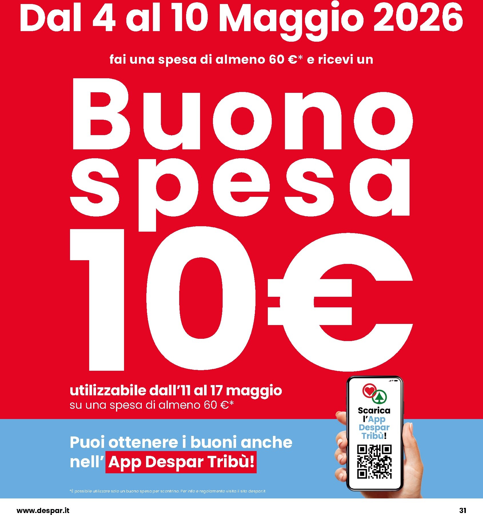 interspar - Volantino attuale di INTERSPAR valido dal martedì 05/05/2026 al mercoledì 20/05/2026 - page: 31