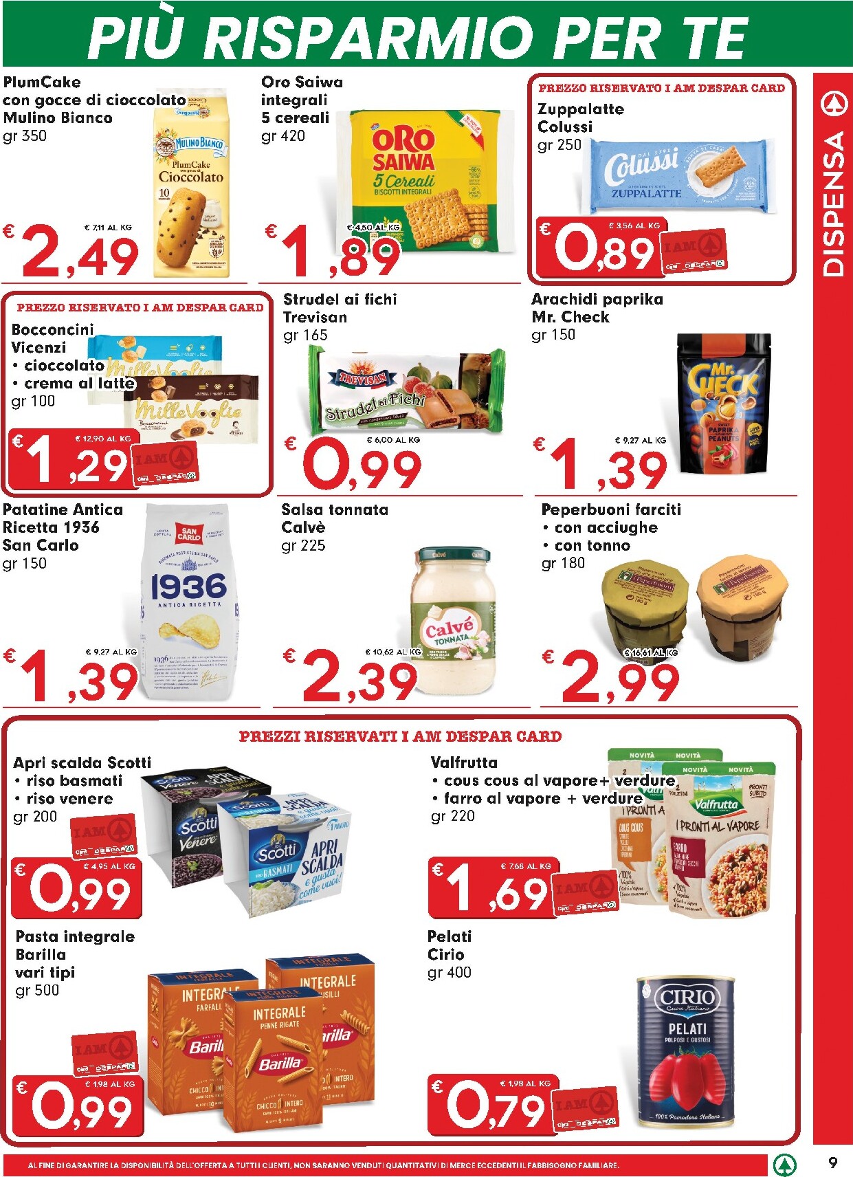 eurospar - Volantino futuro Eurospar valido dal giovedì 21/05/2026 al mercoledì 03/06/2026 - page: 9