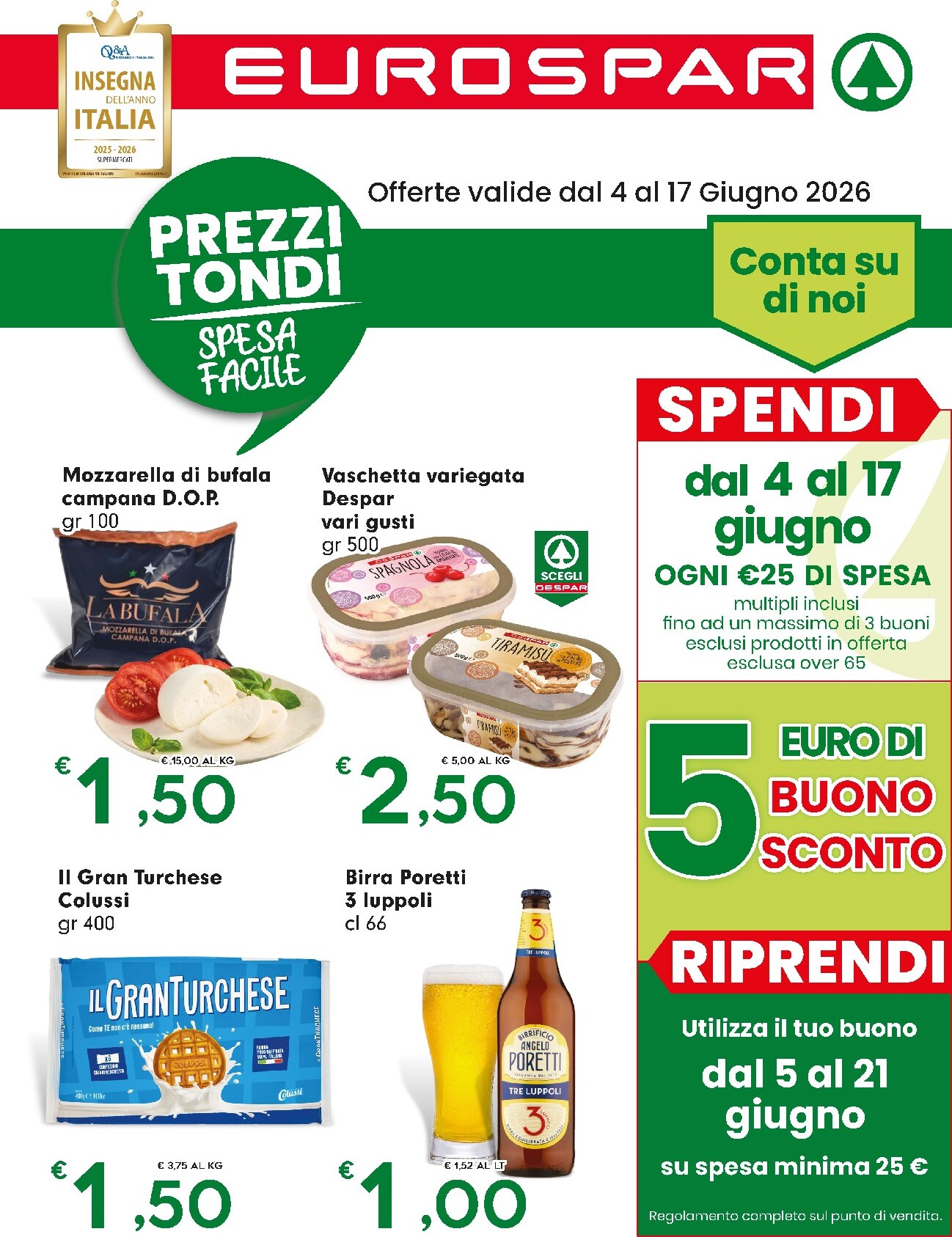 eurospar - Volantino futuro Eurospar valido dal giovedì 04/06/2026 al mercoledì 17/06/2026