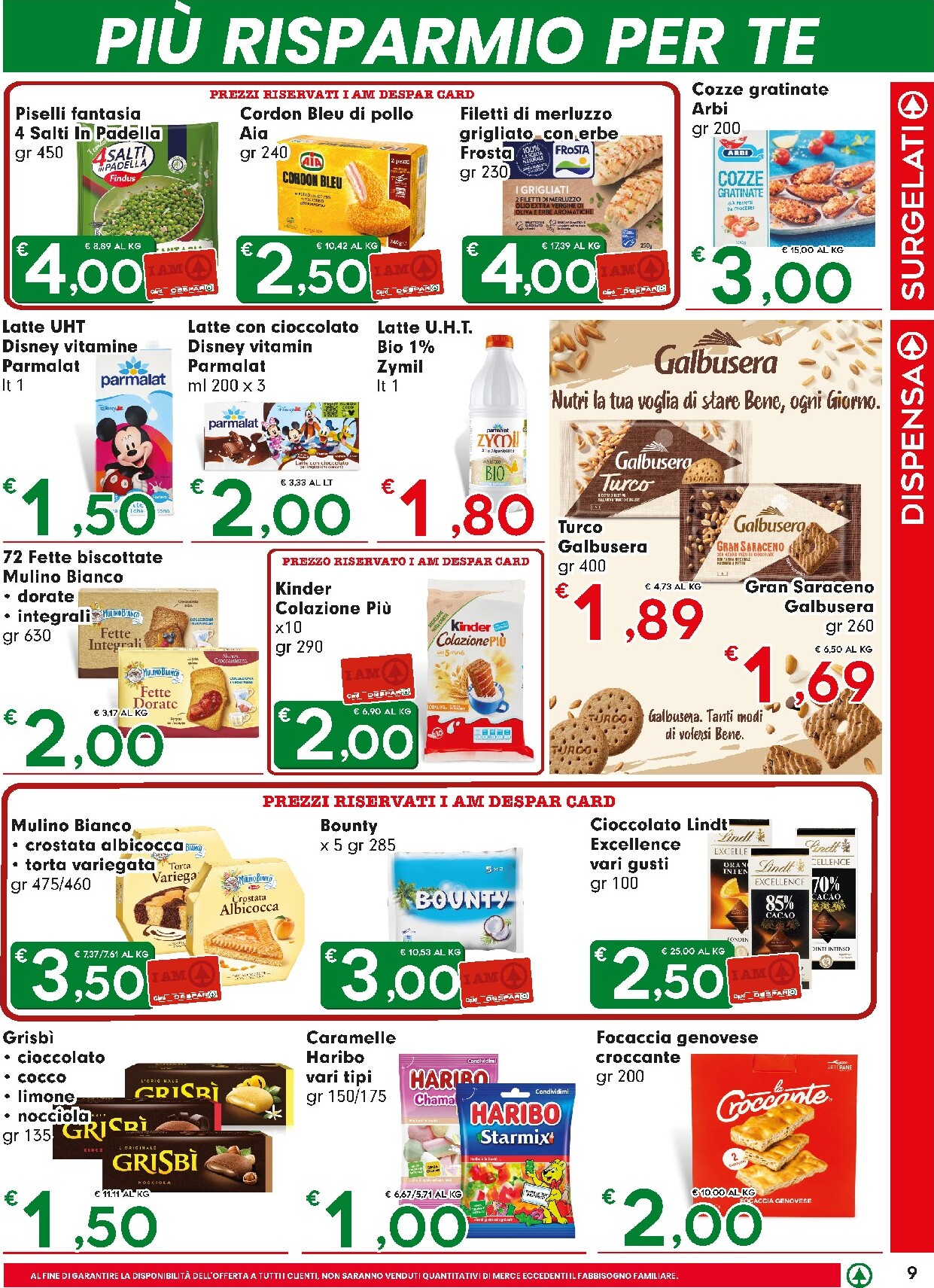 eurospar - Volantino futuro Eurospar valido dal giovedì 04/06/2026 al mercoledì 17/06/2026 - page: 9
