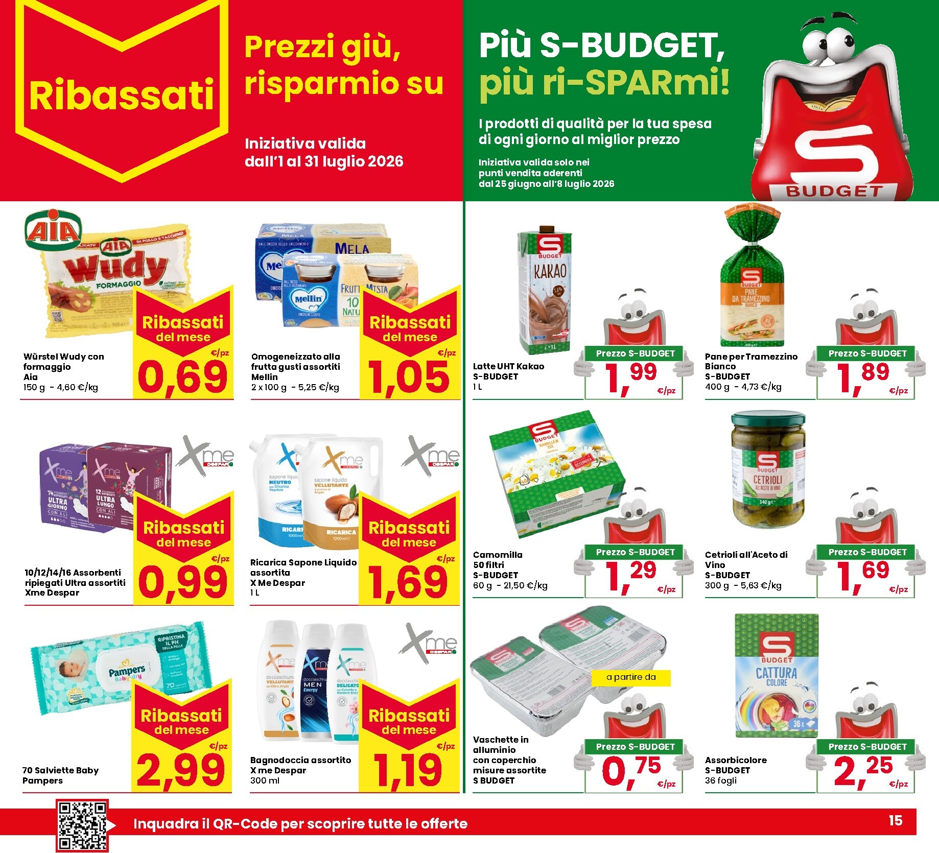 eurospar - Volantino attuale di Eurospar valido dal giovedì 25/06/2026 al mercoledì 08/07/2026 - page: 15