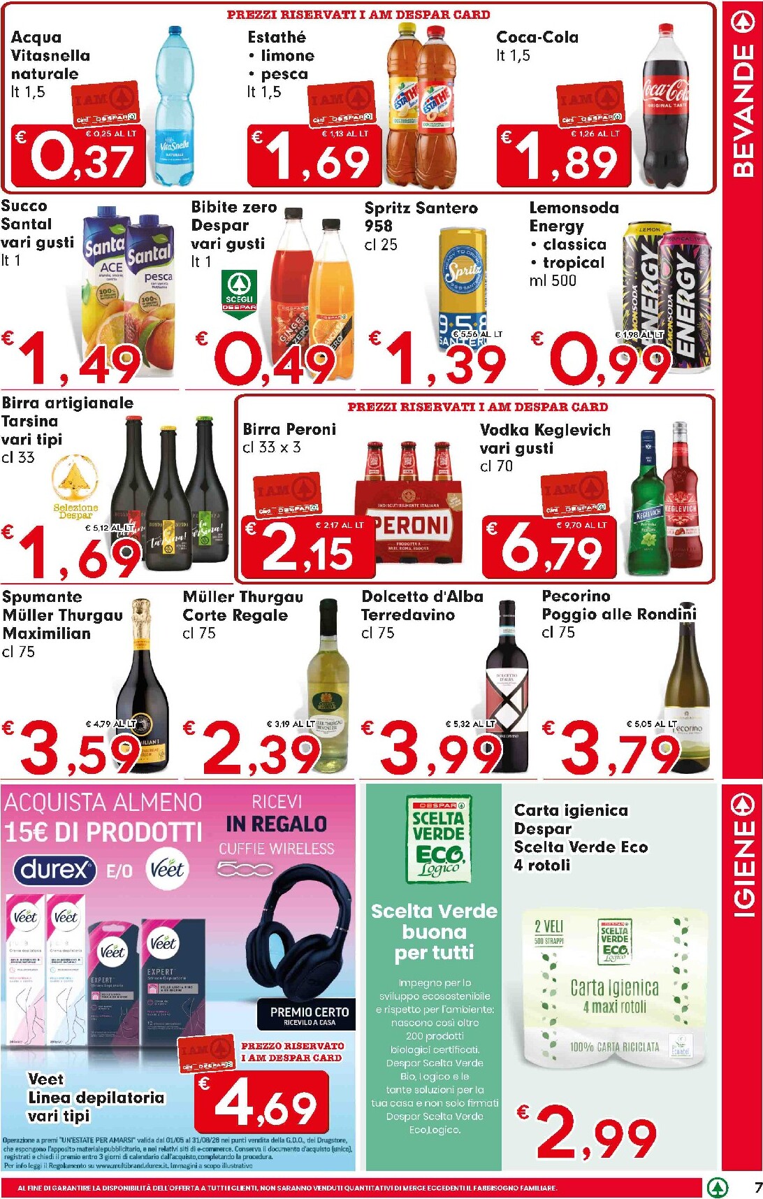 eurospar - Volantino futuro Eurospar valido dal giovedì 02/07/2026 al mercoledì 15/07/2026 - page: 7