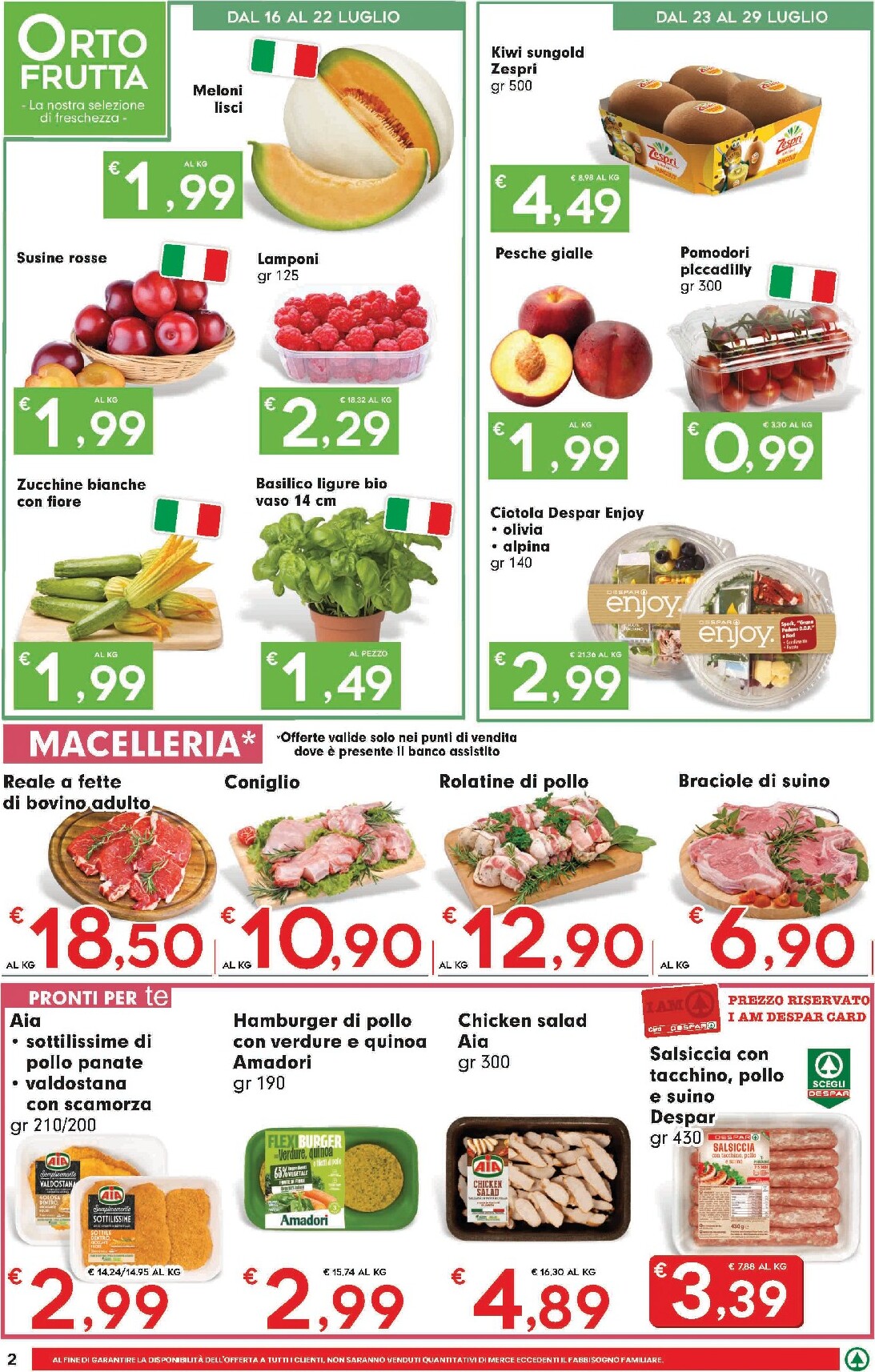 eurospar - Volantino futuro Eurospar valido dal giovedì 16/07/2026 al mercoledì 29/07/2026 - page: 2