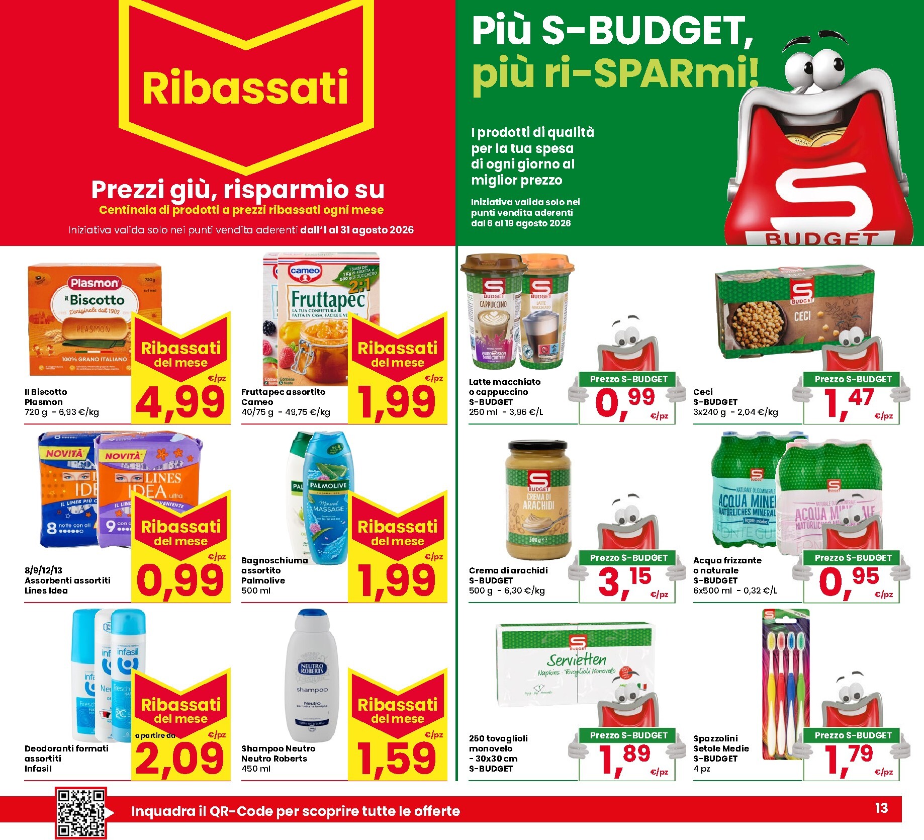 eurospar - Volantino attuale di Eurospar valido dal giovedì 06/08/2026 al mercoledì 19/08/2026 - page: 13