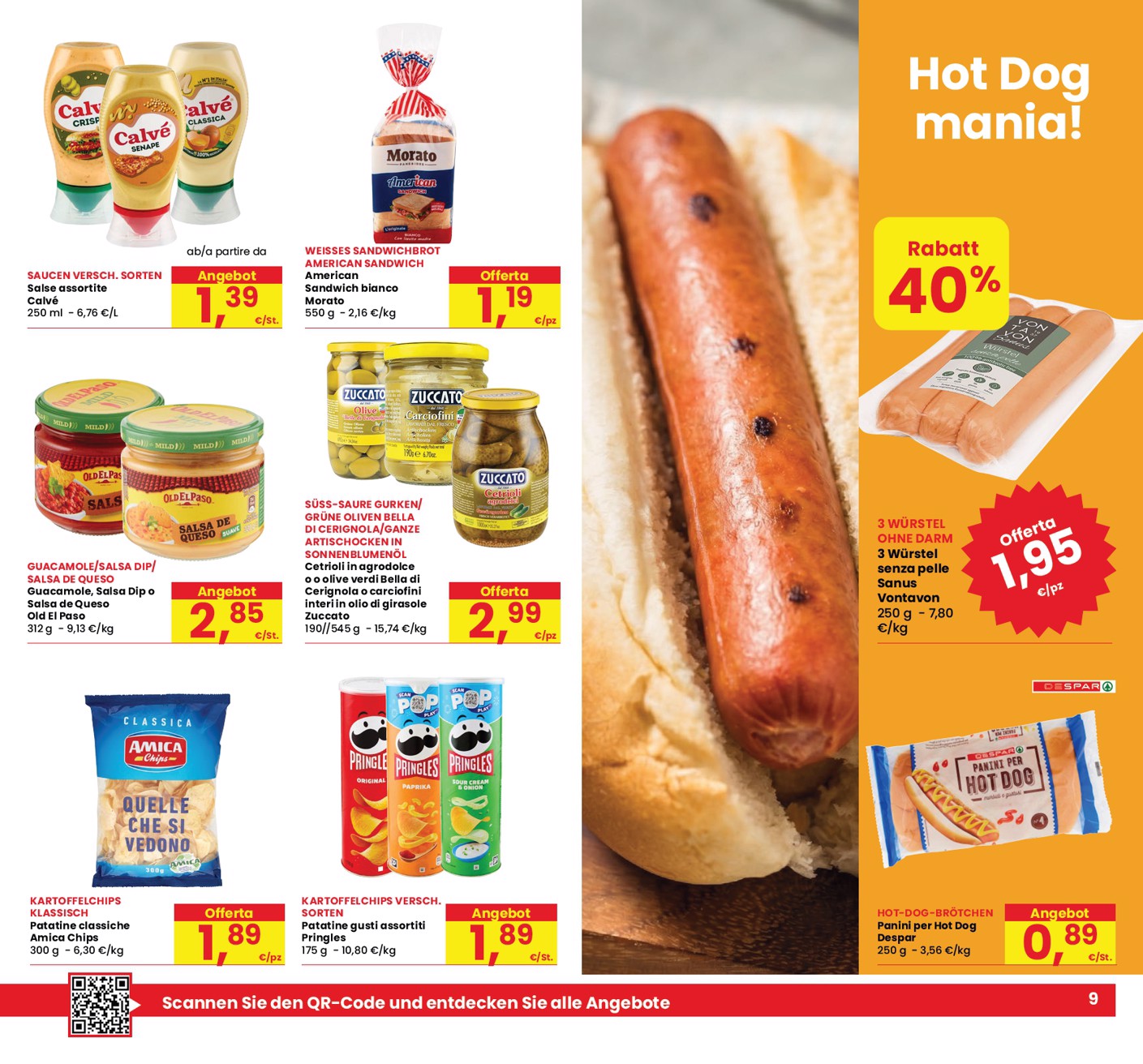 eurospar - Volantino attuale di Eurospar - Tutto Nuovo multilingue valido dal giovedì 06/08/2026 al mercoledì 19/08/2026 - page: 9