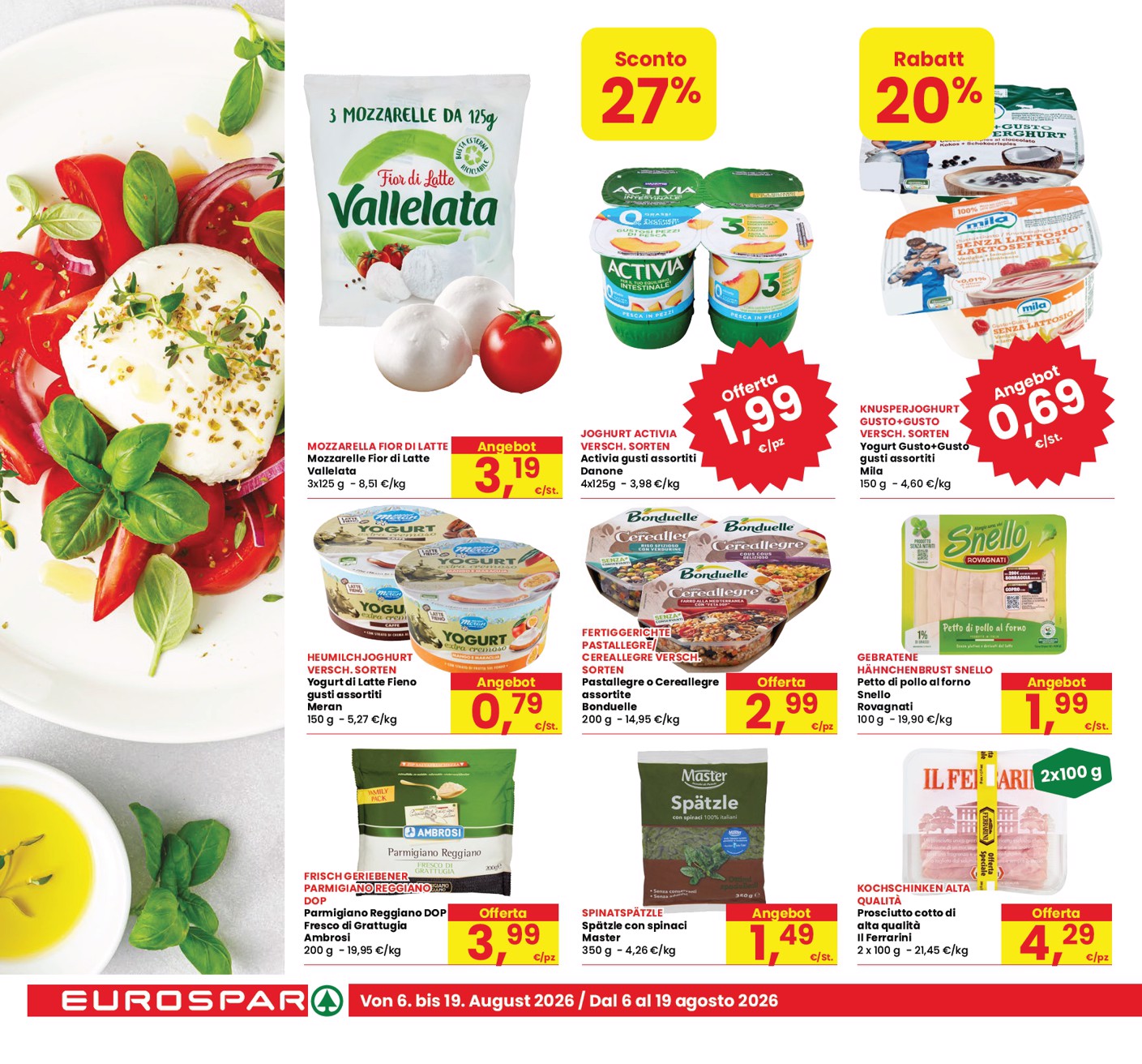 eurospar - Volantino attuale di Eurospar - Tutto Nuovo multilingue valido dal giovedì 06/08/2026 al mercoledì 19/08/2026 - page: 12