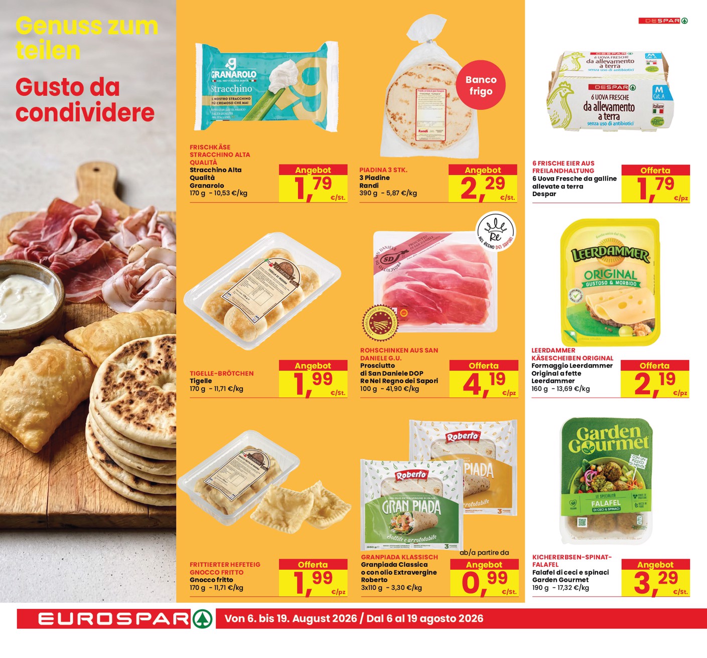eurospar - Volantino attuale di Eurospar - Tutto Nuovo multilingue valido dal giovedì 06/08/2026 al mercoledì 19/08/2026 - page: 8