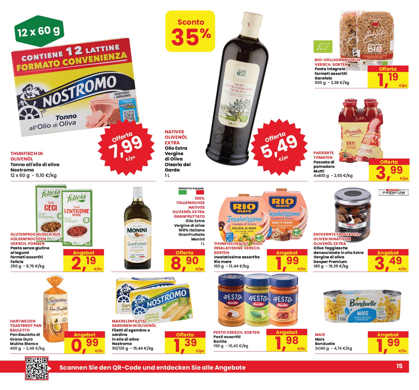 eurospar - Volantino attuale di Eurospar - Tutto Nuovo multilingue valido dal giovedì 06/08/2026 al mercoledì 19/08/2026 - page: 15