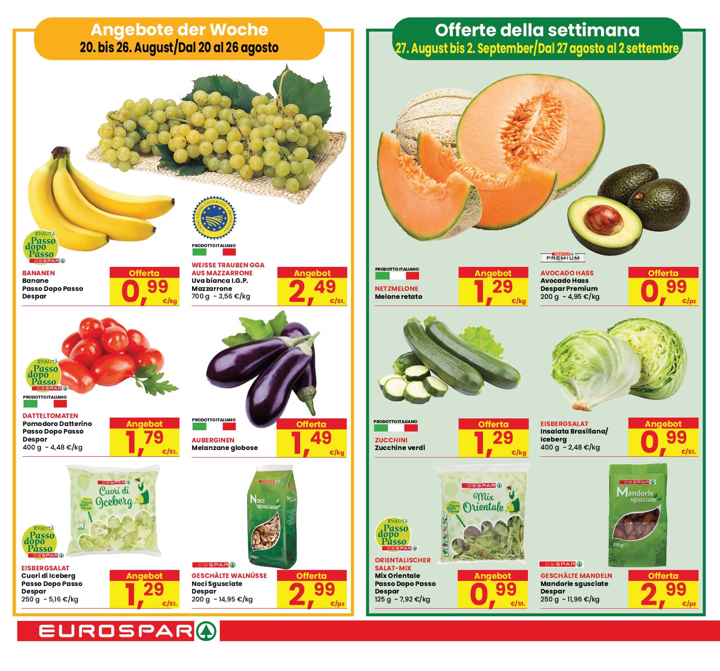eurospar - Volantino attuale di Eurospar - Bozen, Bolzano valido dal giovedì 20/08/2026 al mercoledì 02/09/2026 - page: 12