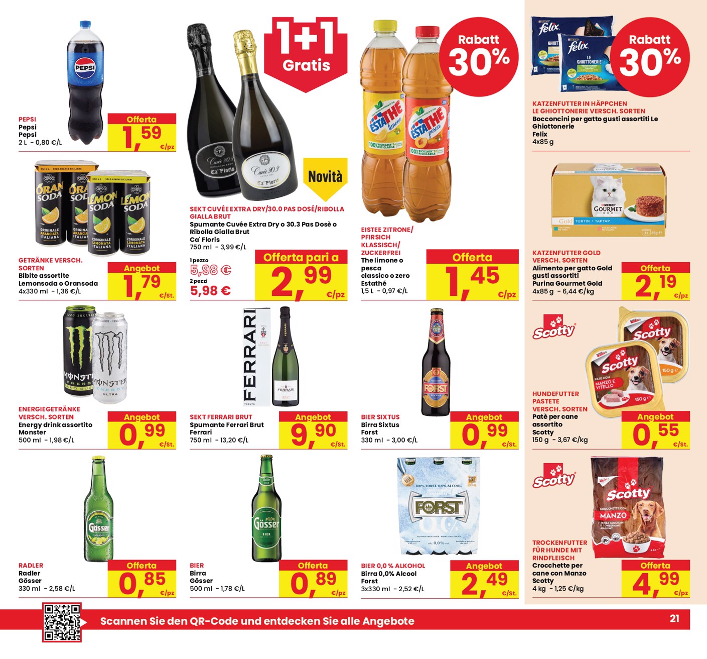 eurospar - Volantino attuale di Eurospar - Bozen, Bolzano valido dal giovedì 20/08/2026 al mercoledì 02/09/2026 - page: 21