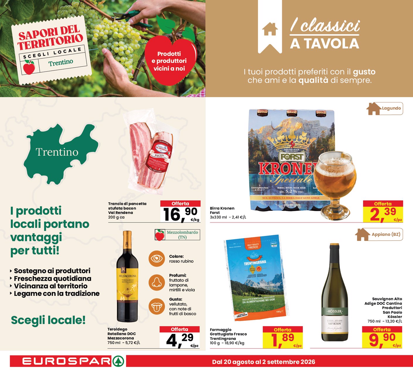 eurospar - Volantino attuale di Eurospar valido dal giovedì 20/08/2026 al mercoledì 02/09/2026 - page: 10
